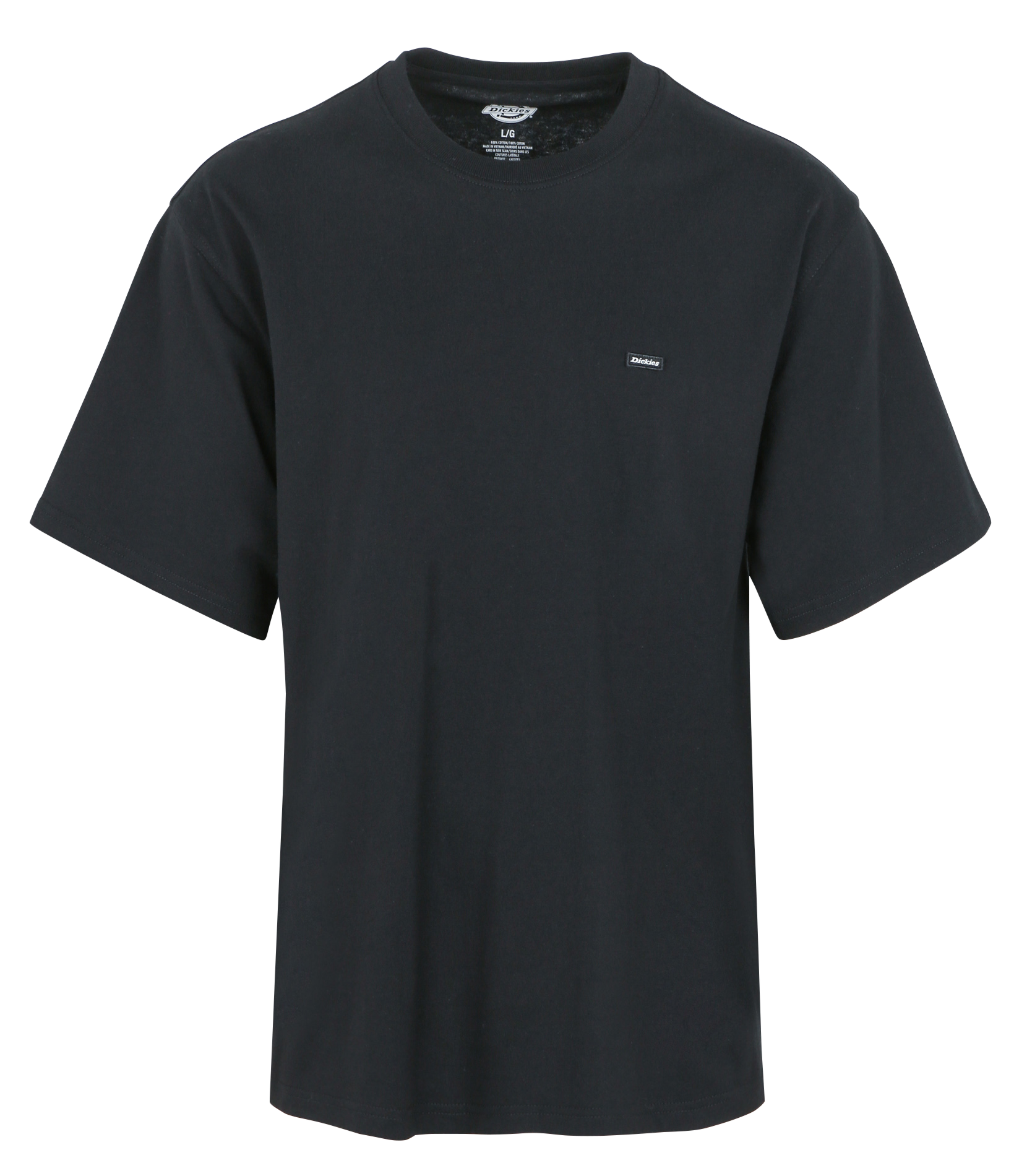 T-shirt a maniche corte diritto in cotone CLANCY Noir
