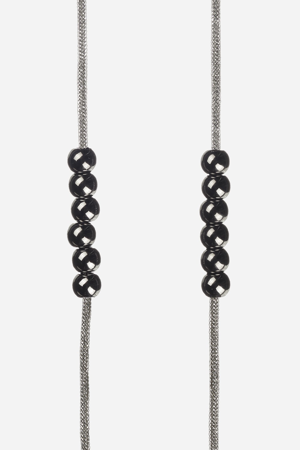 Phone cord in rhinestones LA COQUE FRANCAISE Black