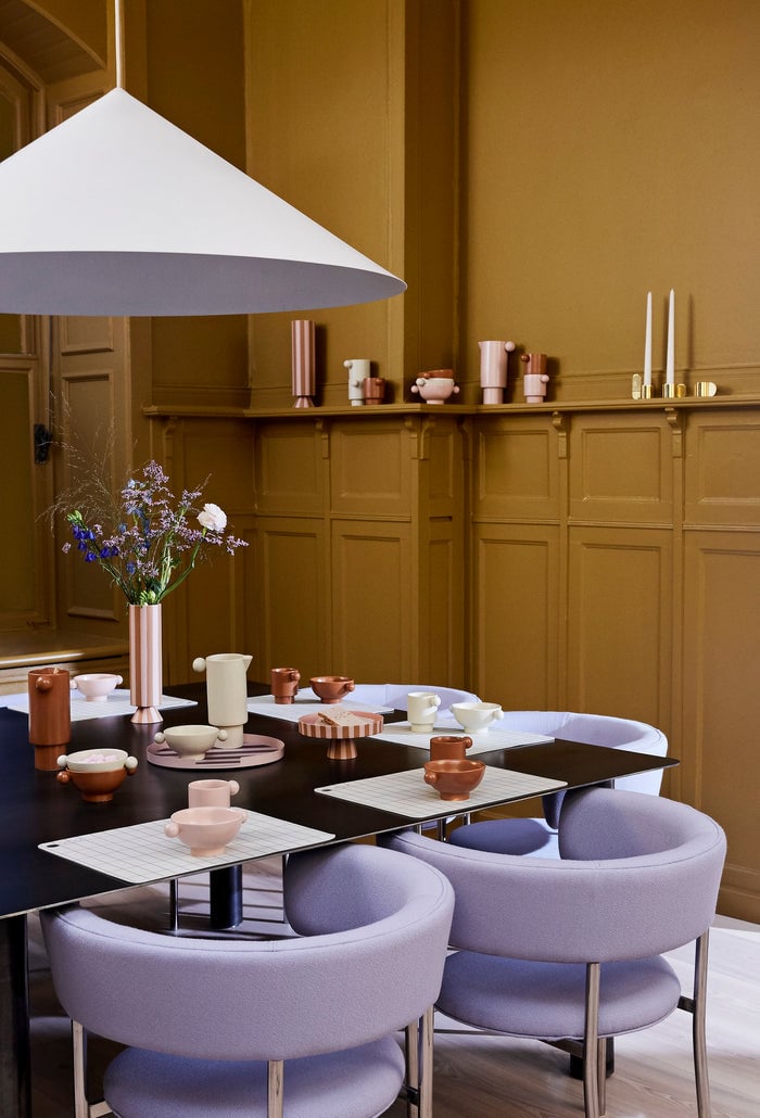 Stoneware plate OYOY LIVING DESIGN Brown