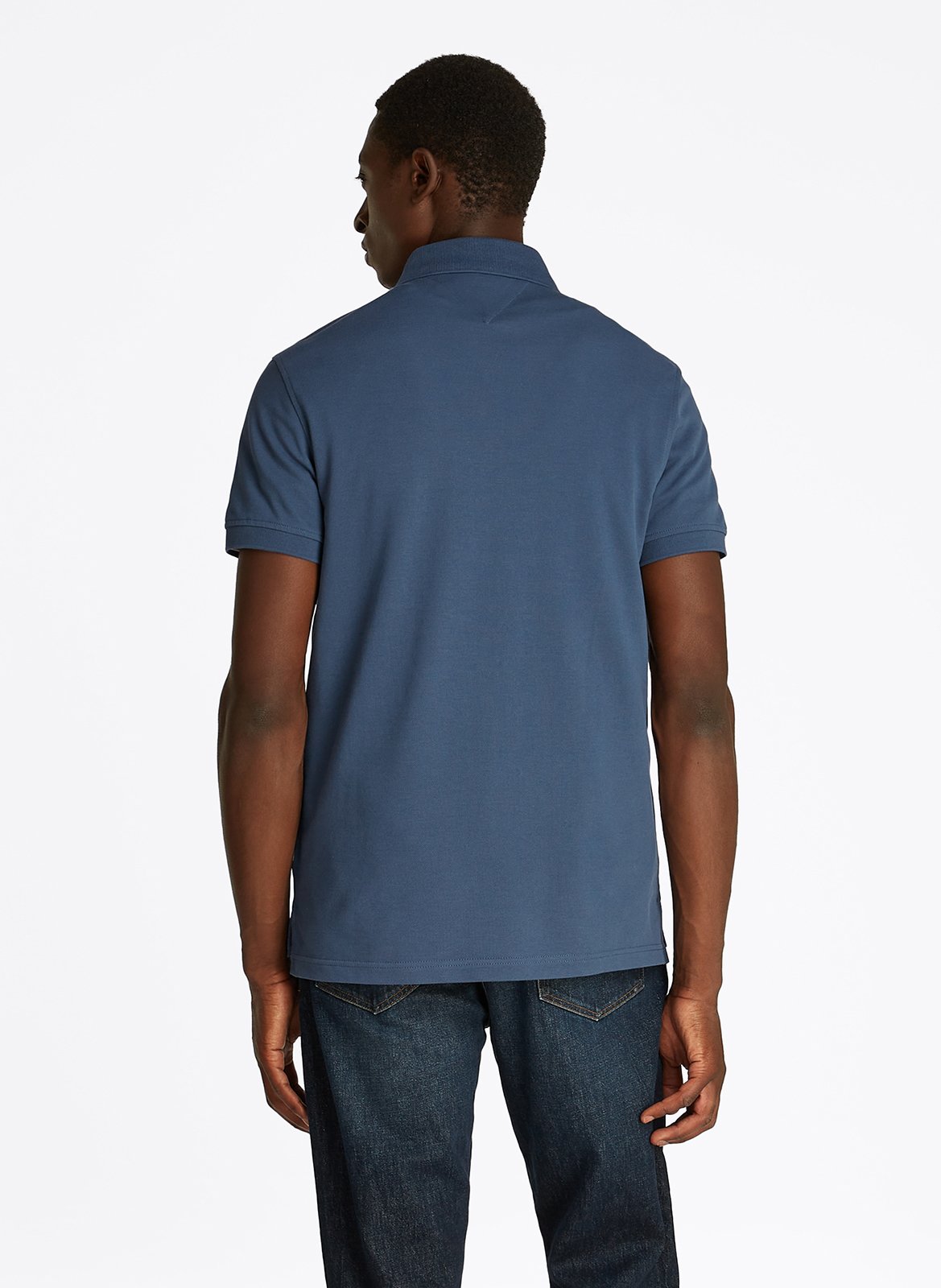 Polo slim-fit en coton bio TOMMY HILFIGER Bleu