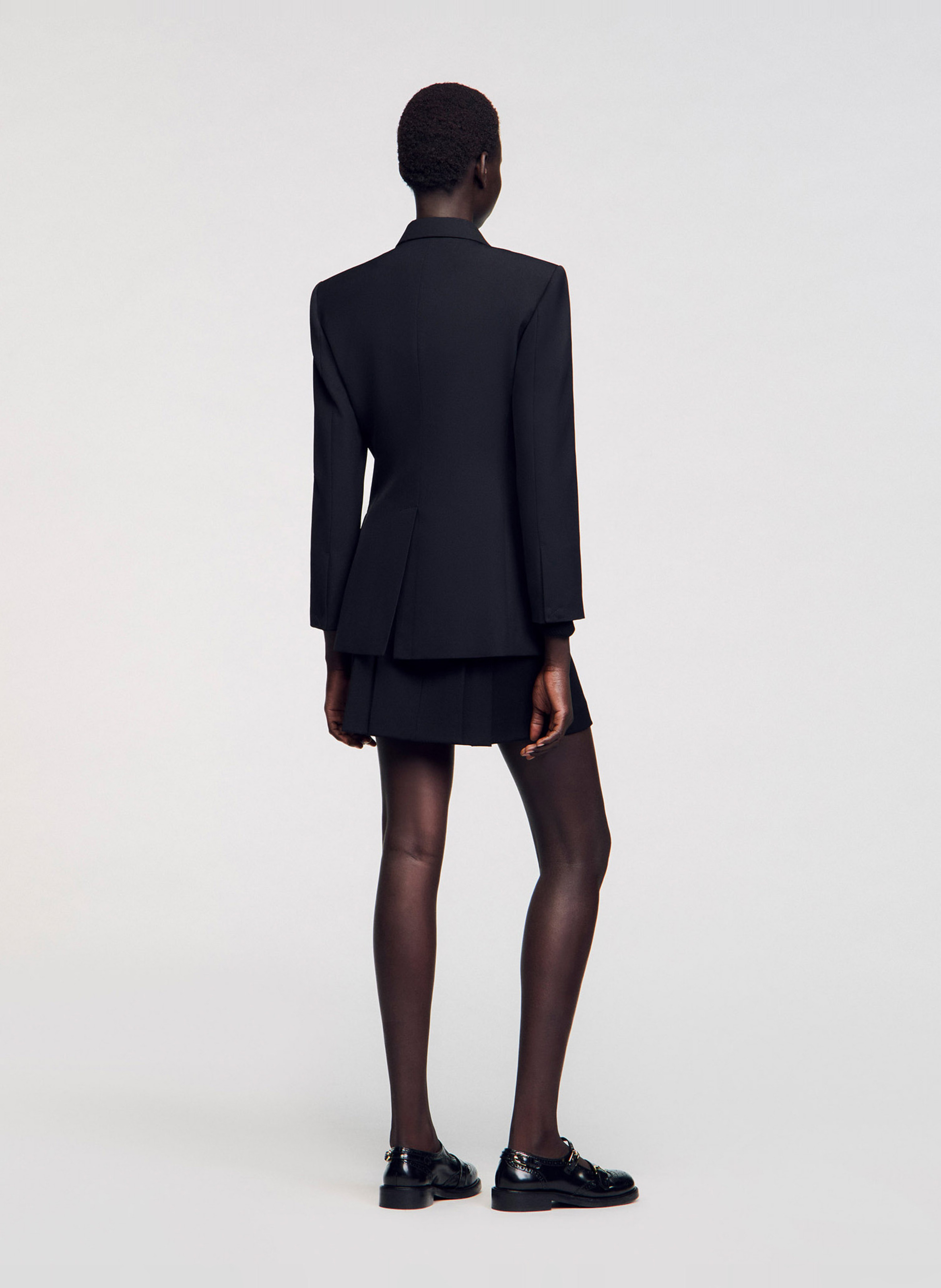 Veste tailleur cintrée SANDRO Noir