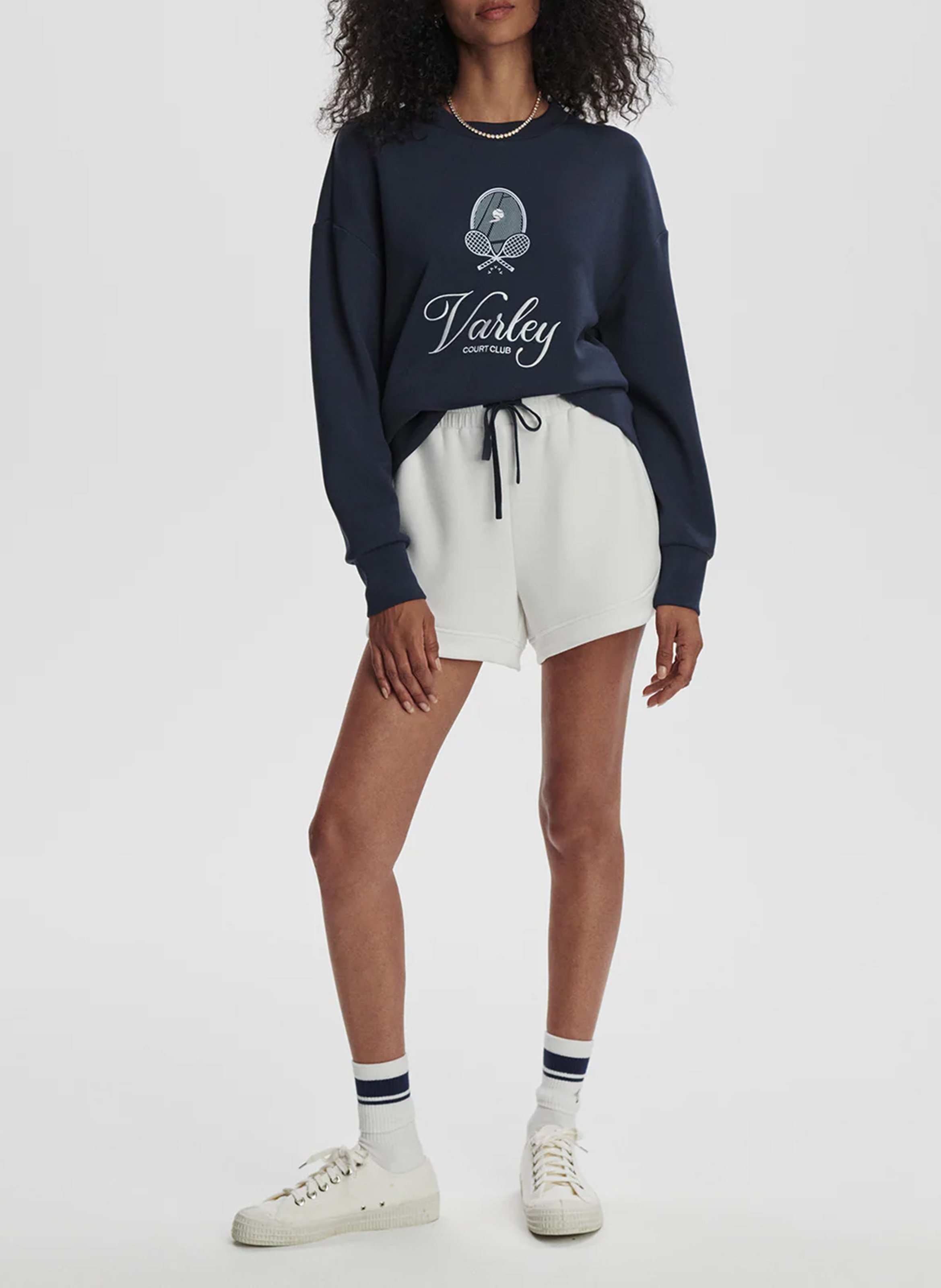 Baumwoll-Sweater mit Rundhalsausschnitt VARLEY Mehrfarbig