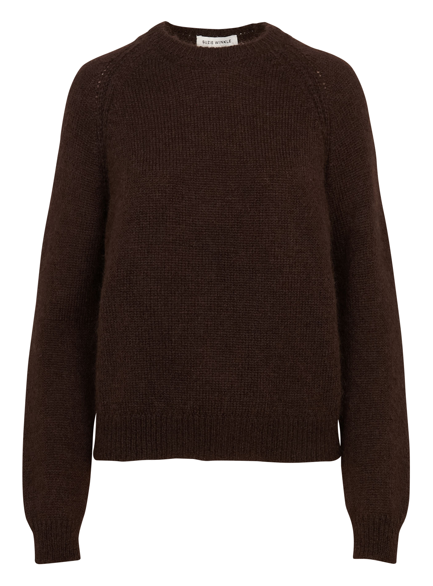 Rechte trui van gemengde mohair SUZIE WINKLE Bruin