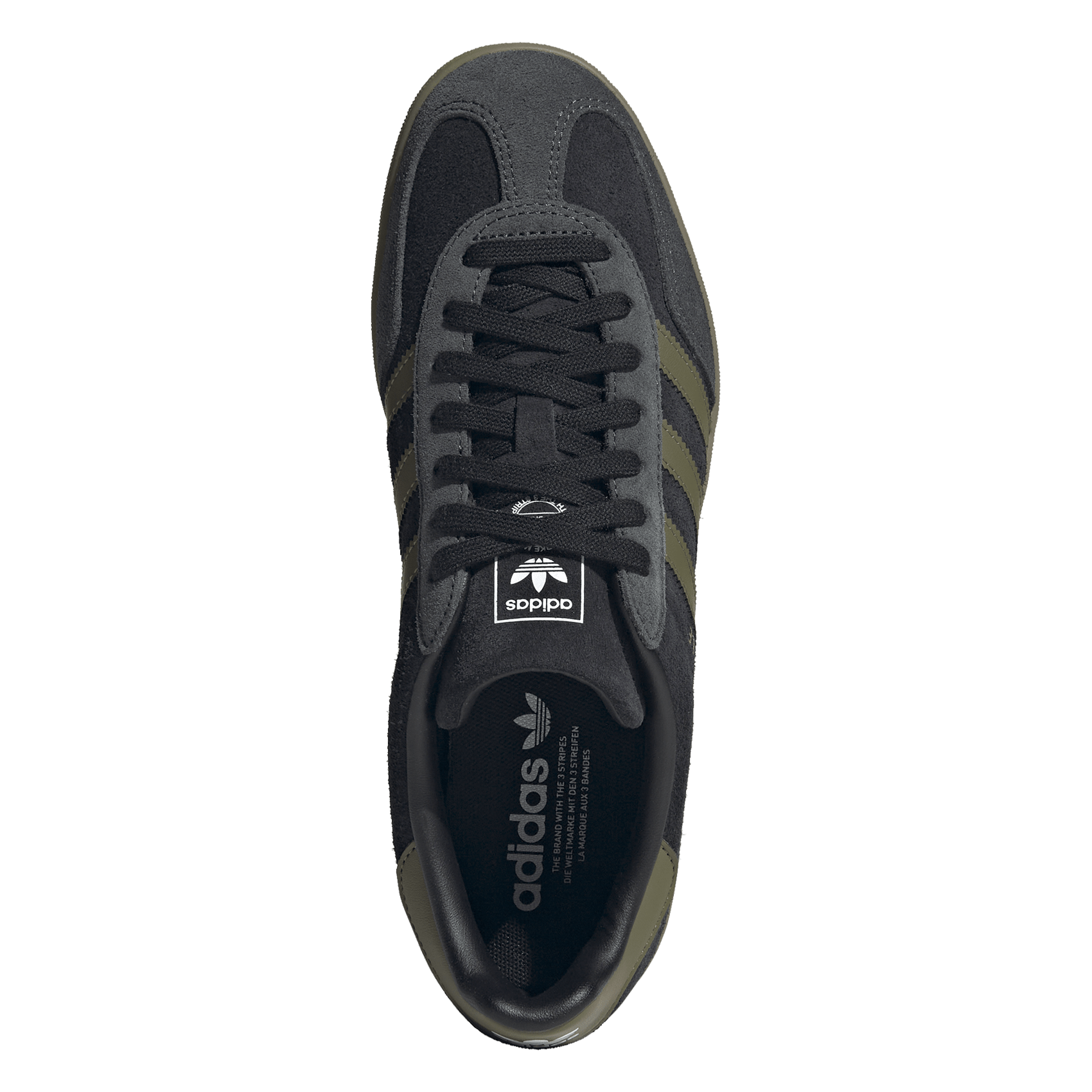 Baskets basses en cuir ADIDAS Noir