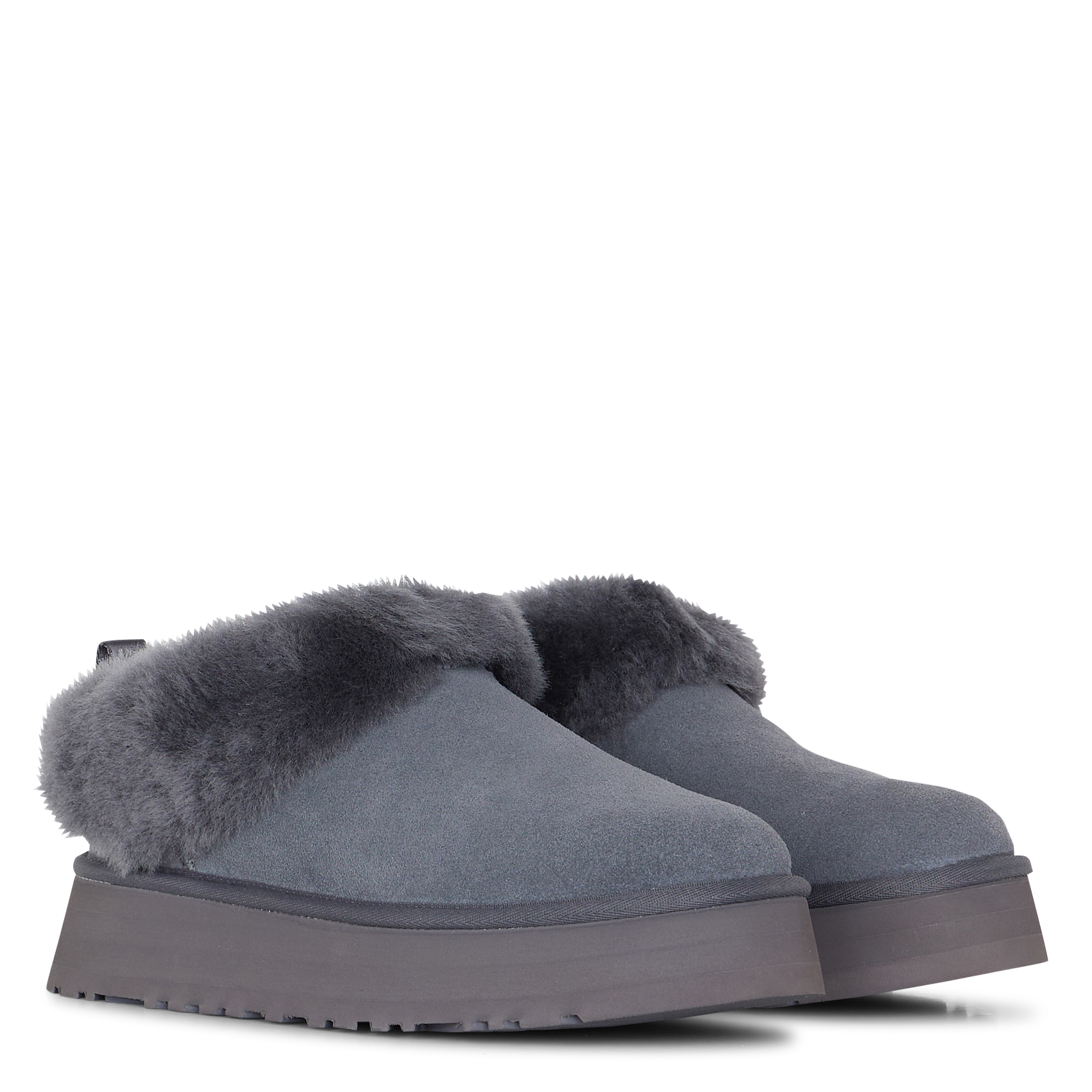 Klompen van imitatiebont UGG Grijs