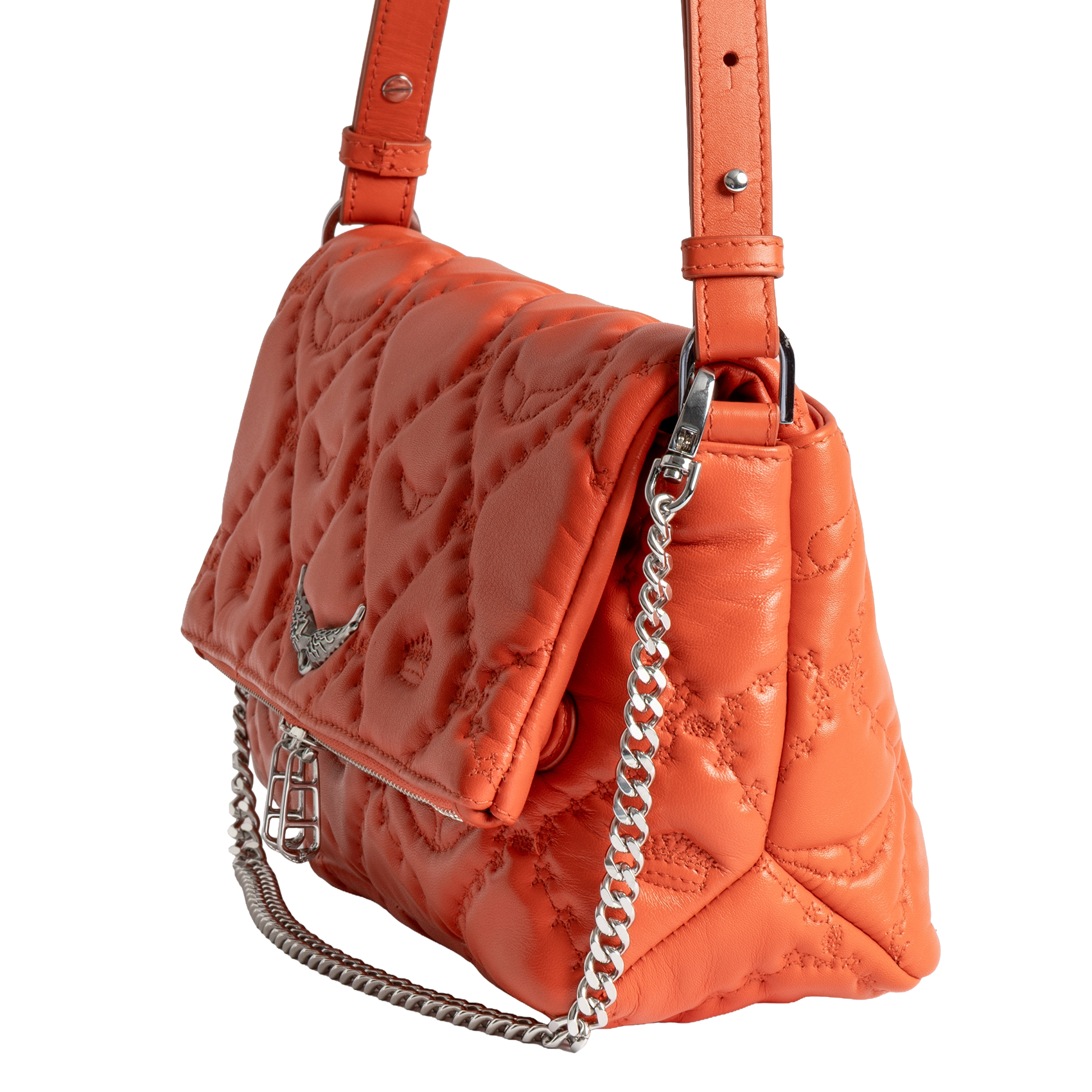 Dori leather shoulder bag ZADIG&VOLTAIRE Orange