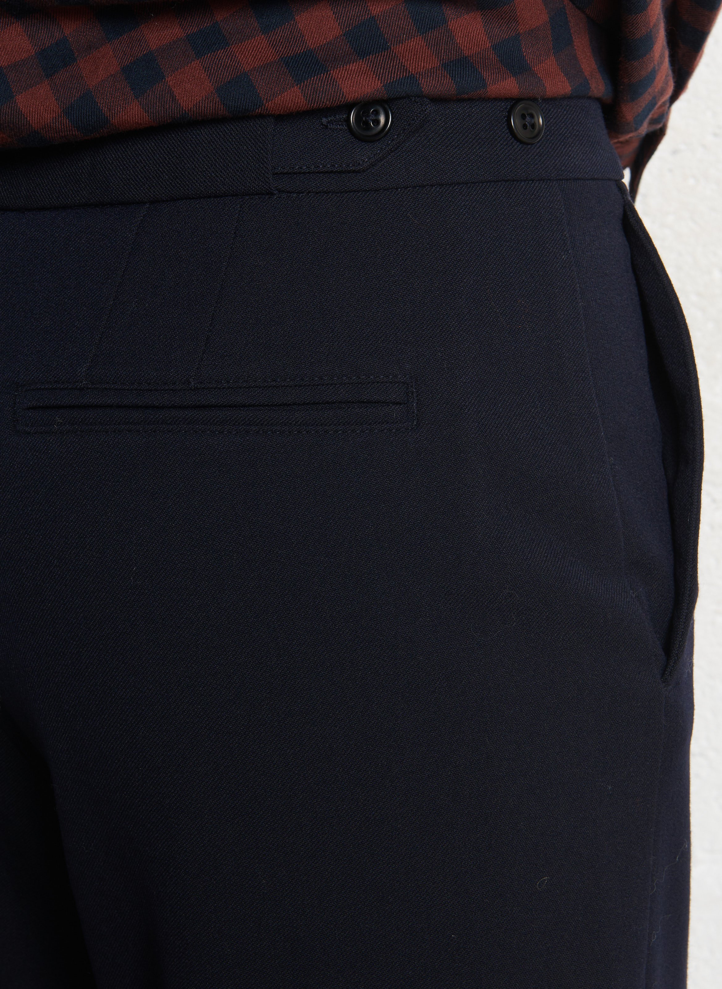 Bandplooibroek BELLEROSE Blauw