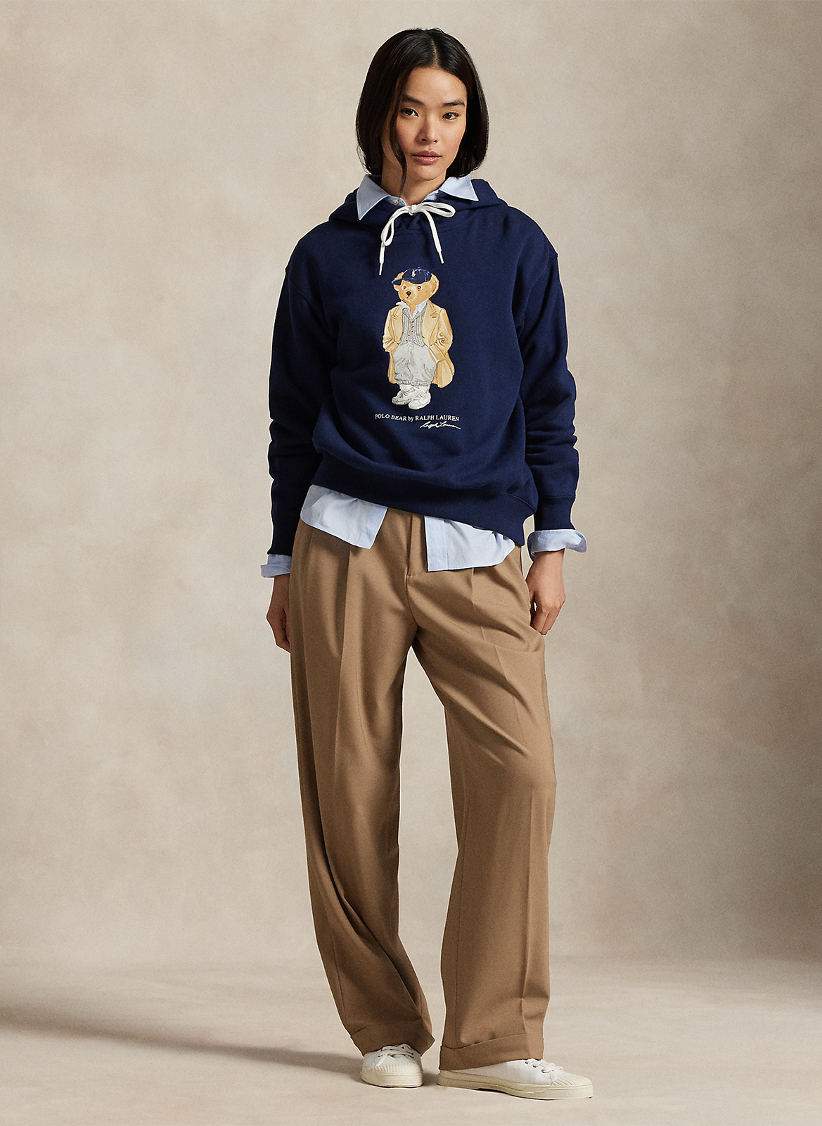 Sweat col rond à capuche POLO RALPH LAUREN Bleu