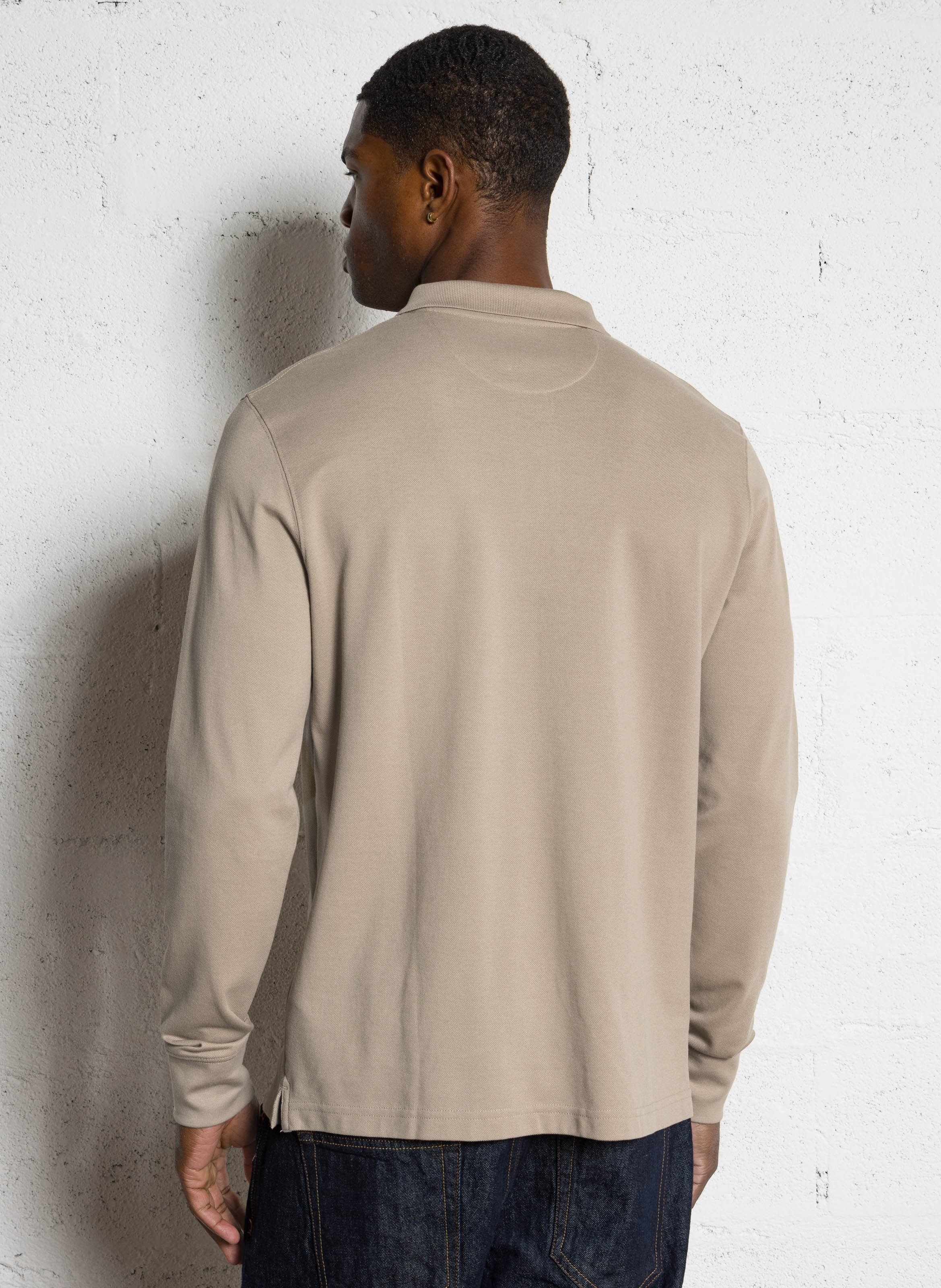 Polo droit en coton EDEN PARK Beige