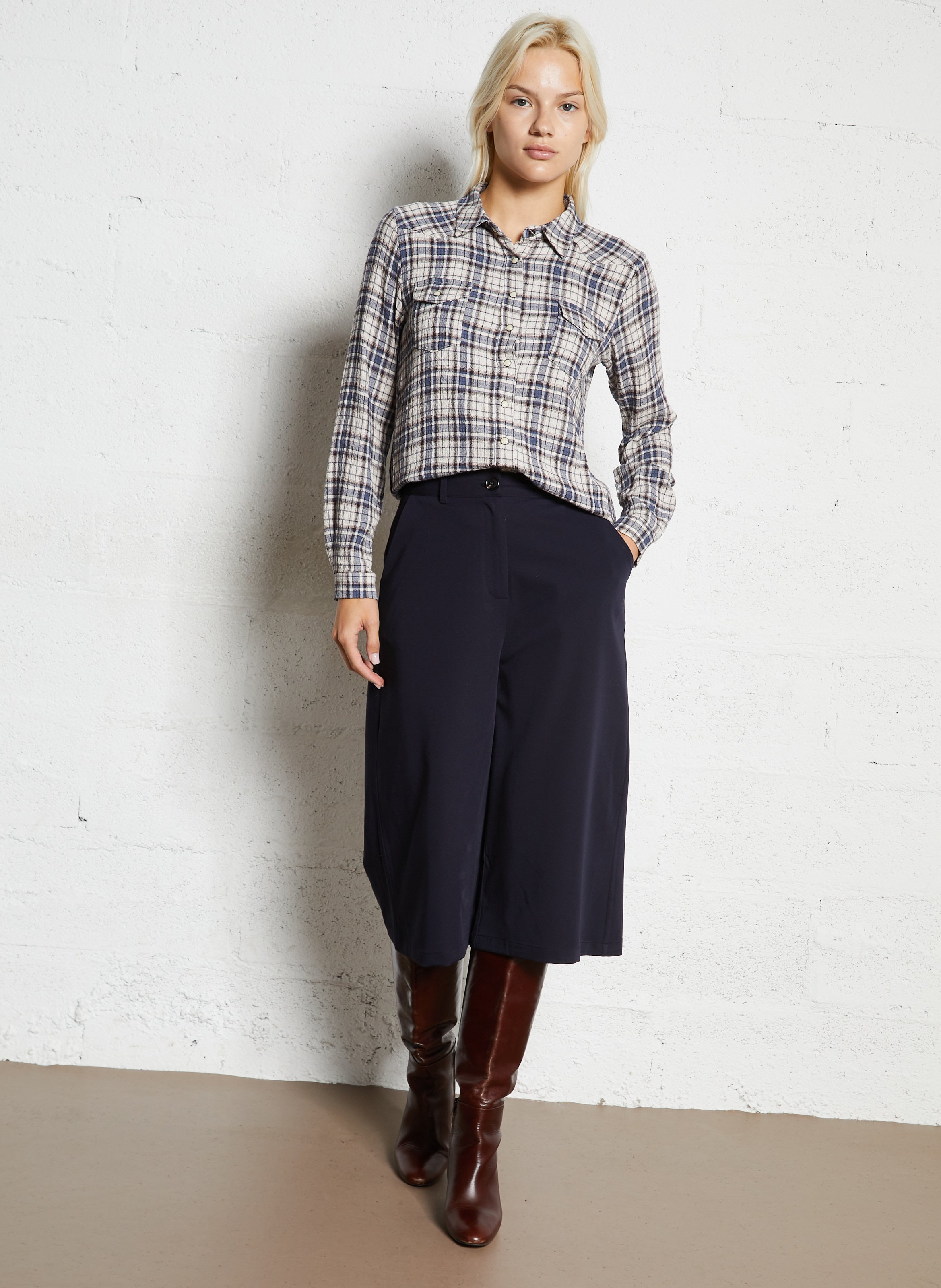 Chemise droite à carreaux  LA PETITE ETOILE Multicolore