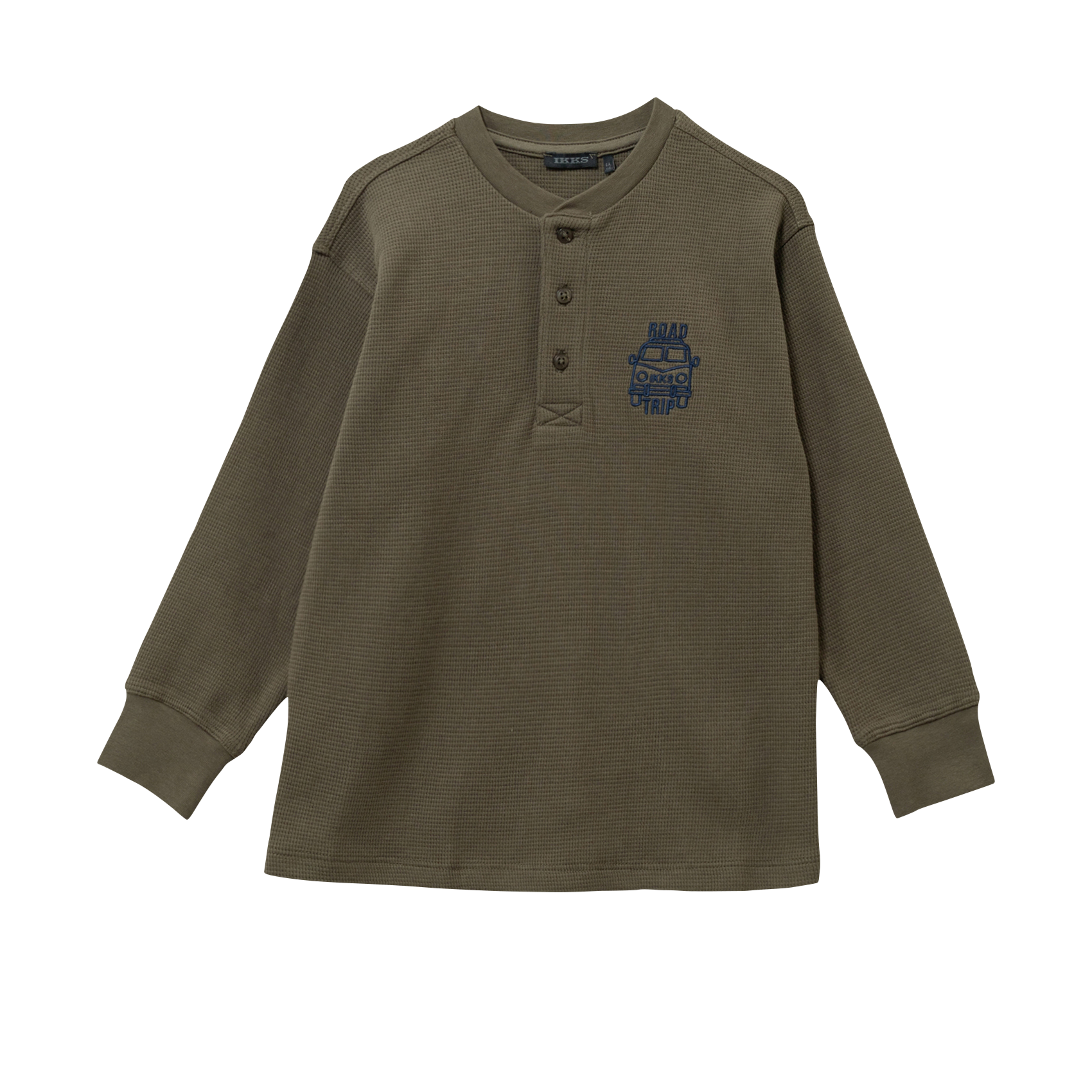 Straight honeycomb t-shirt with embroideries IKKS JUNIOR