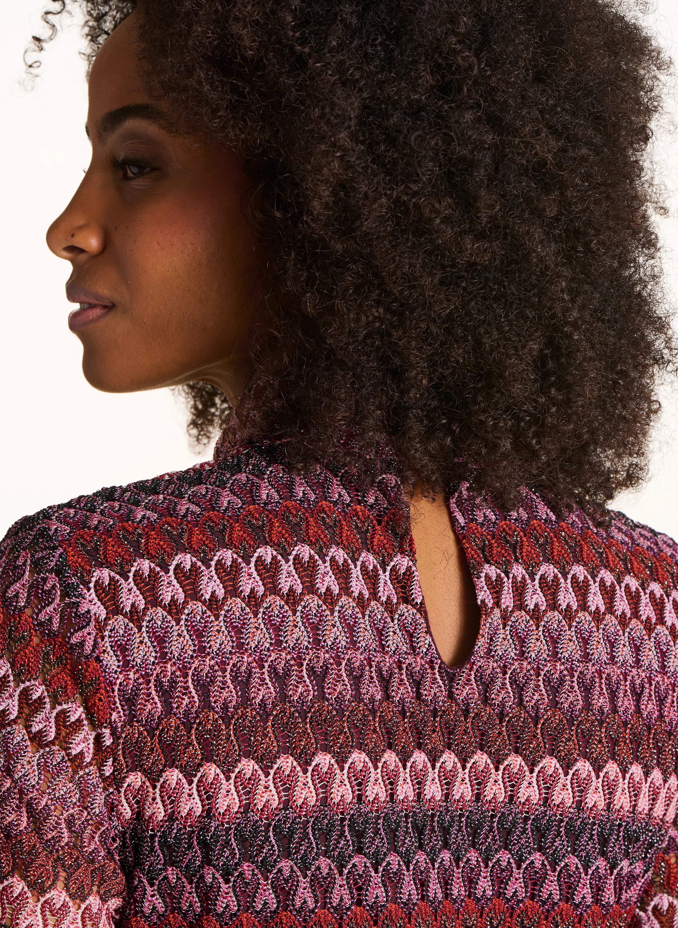 Straight crochet top LA FEE MARABOUTEE Red