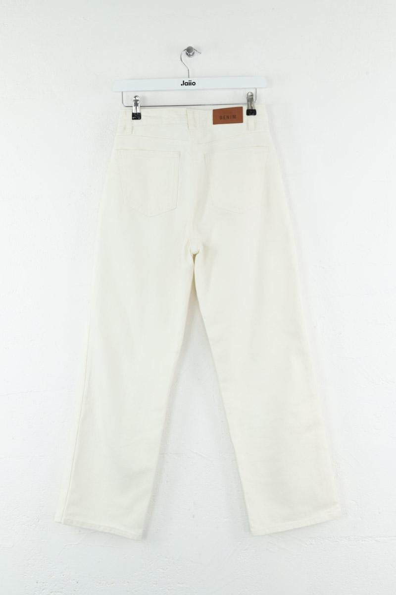 Cropped slim jeans with studs SEZANE - Seconde main White