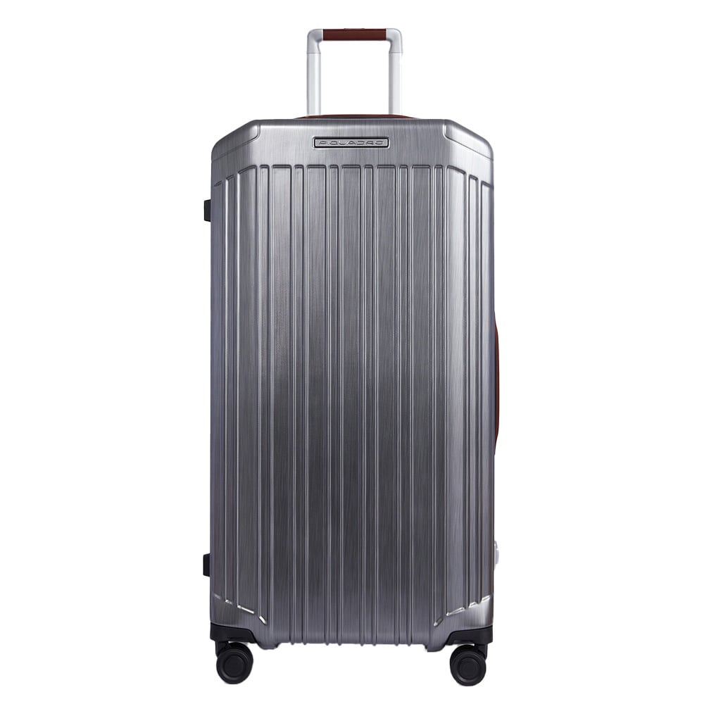 Trunk format 4-wheeled trolley suitcase with TSA lock PIQUADRO Black