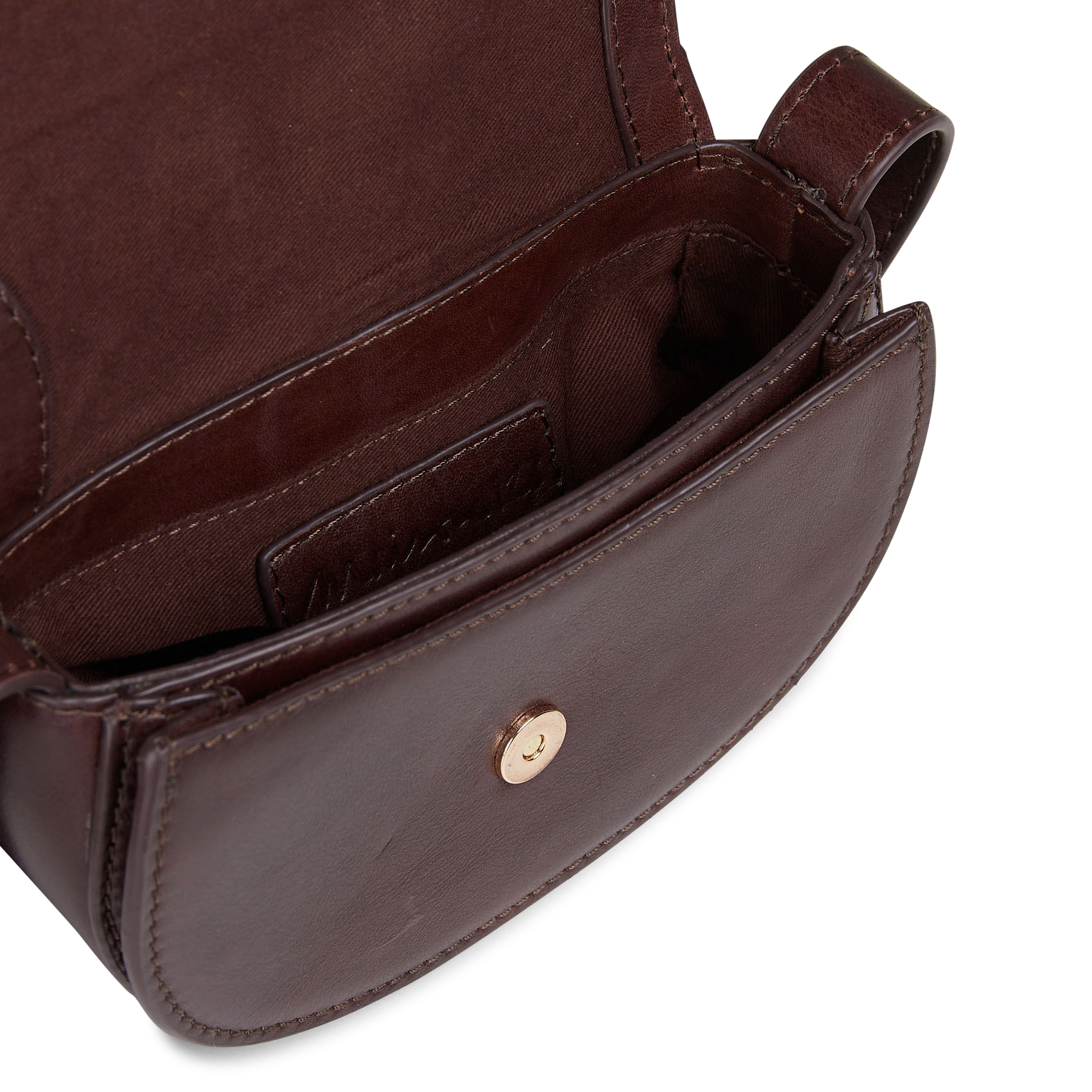 Sac bandoulière en cuir MAISON 123 Marron