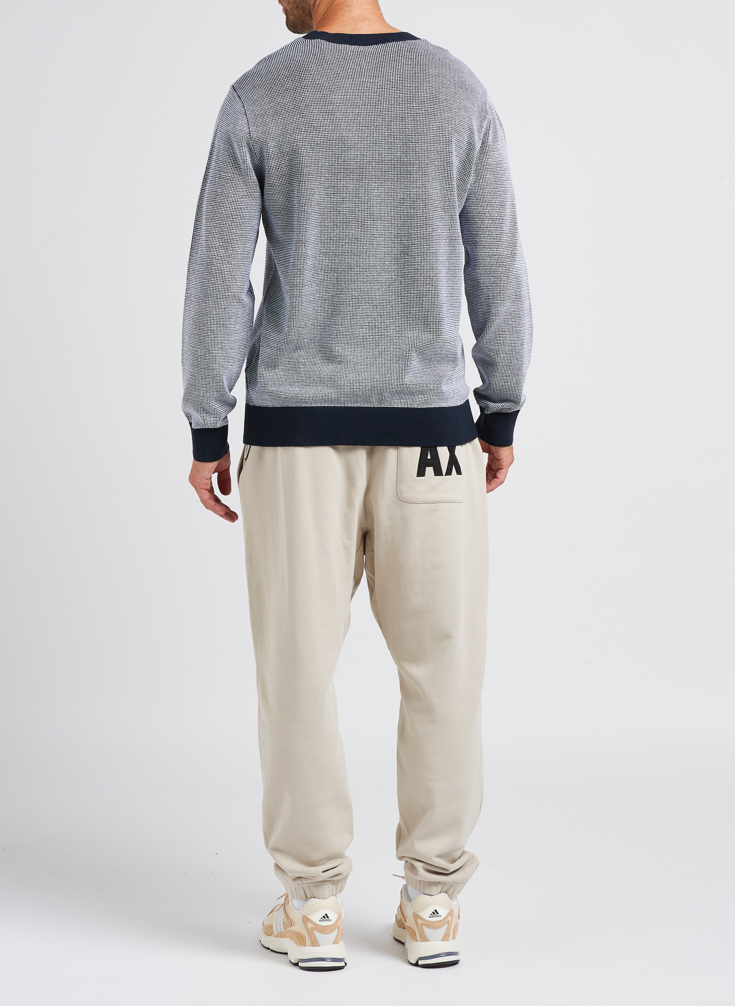 Jogging large en coton ARMANI EXCHANGE Beige