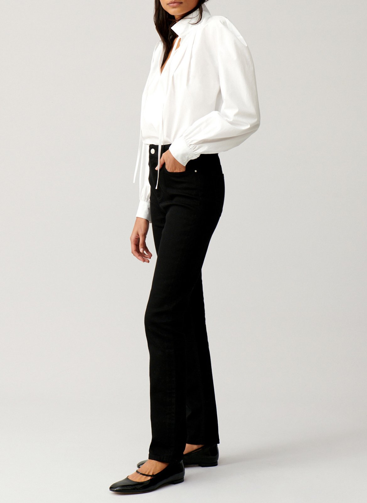 Jean slim fit taille haute CLAUDIE PIERLOT Noir