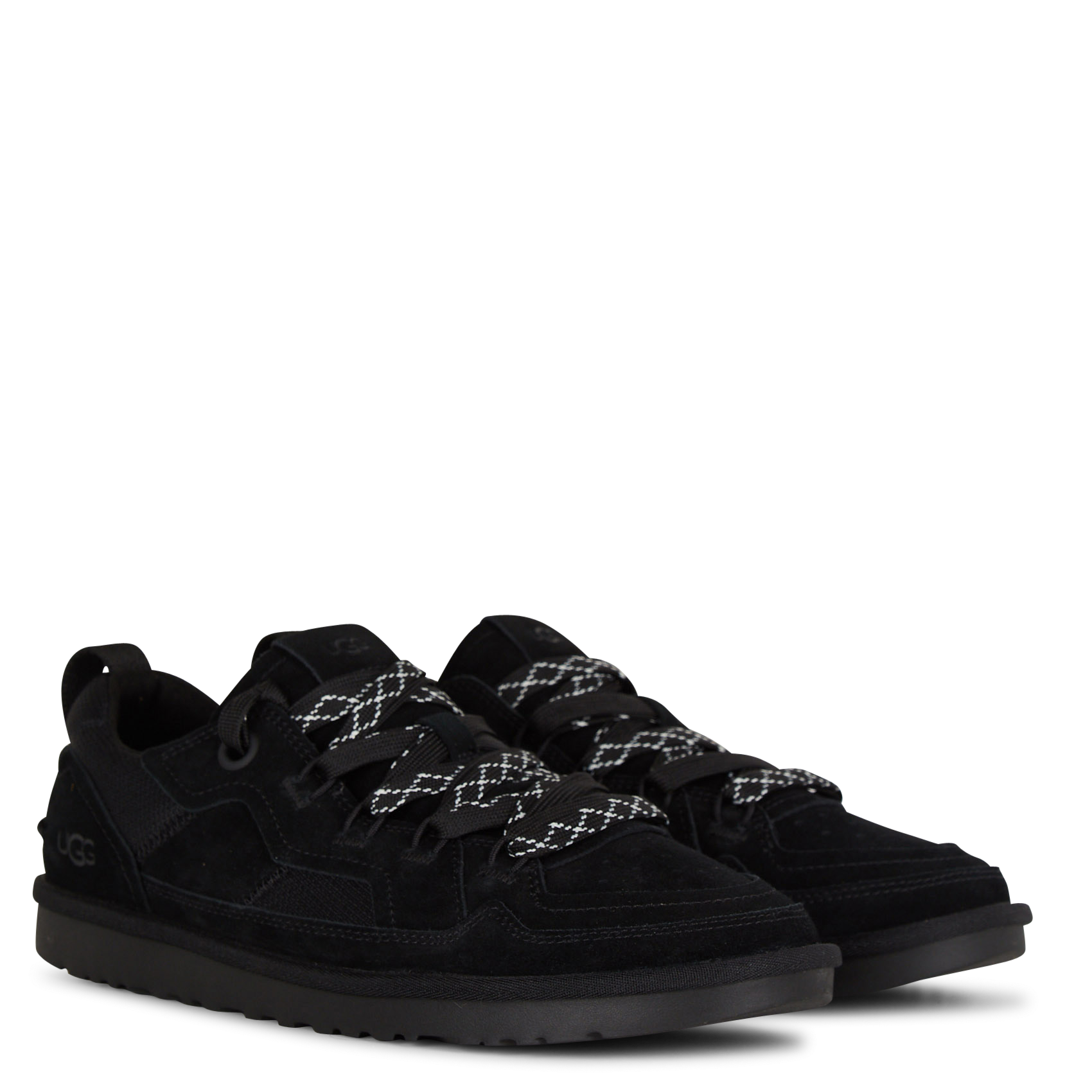 Baskets basses en cuir mélangé UGG Noir