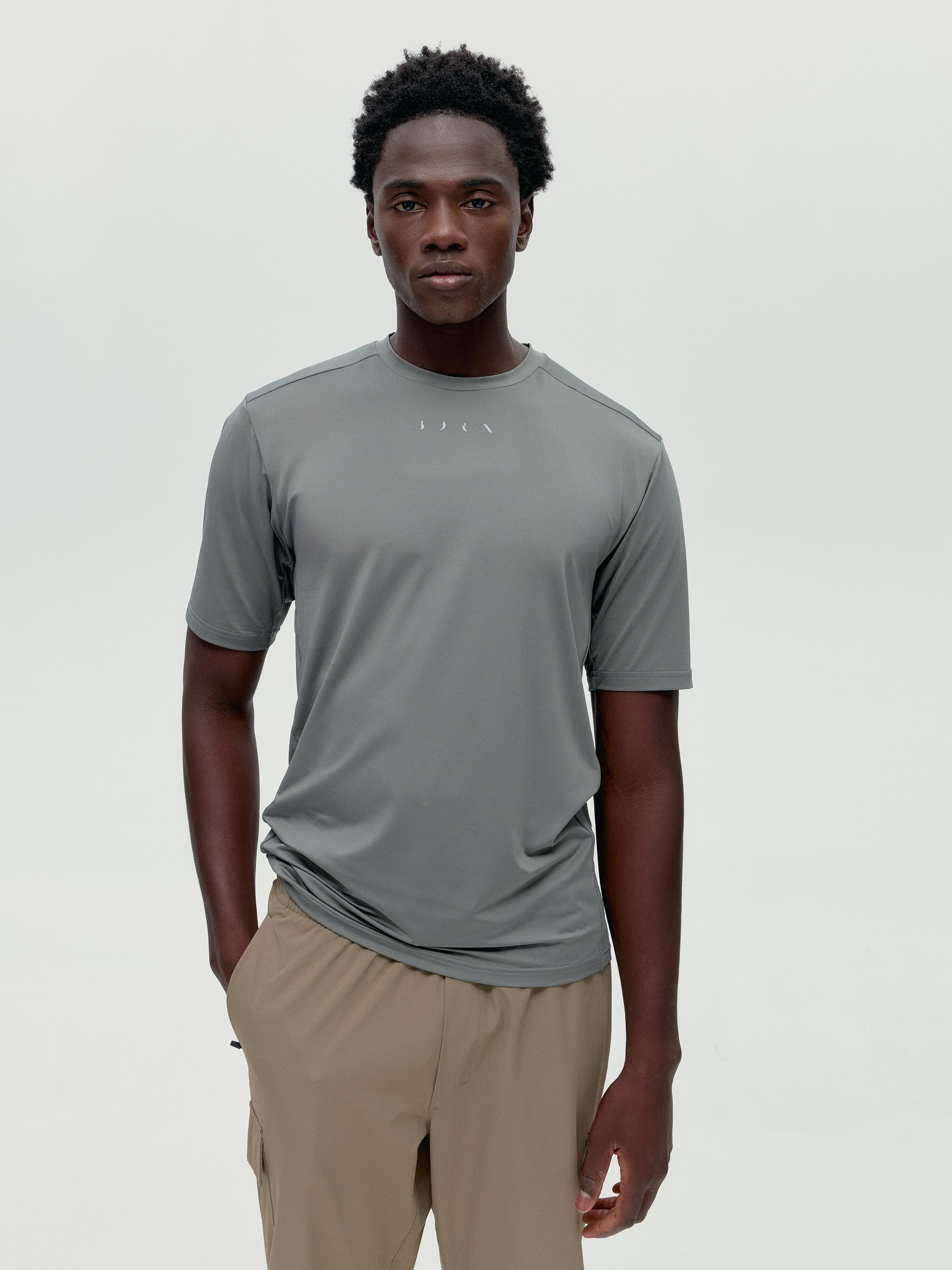 Short-sleeve performance sports t-shirt BORN Green