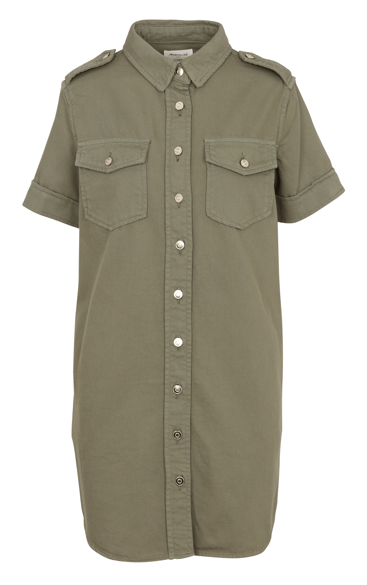 Vestido midi con cuello clásico MAISON 123 Verde