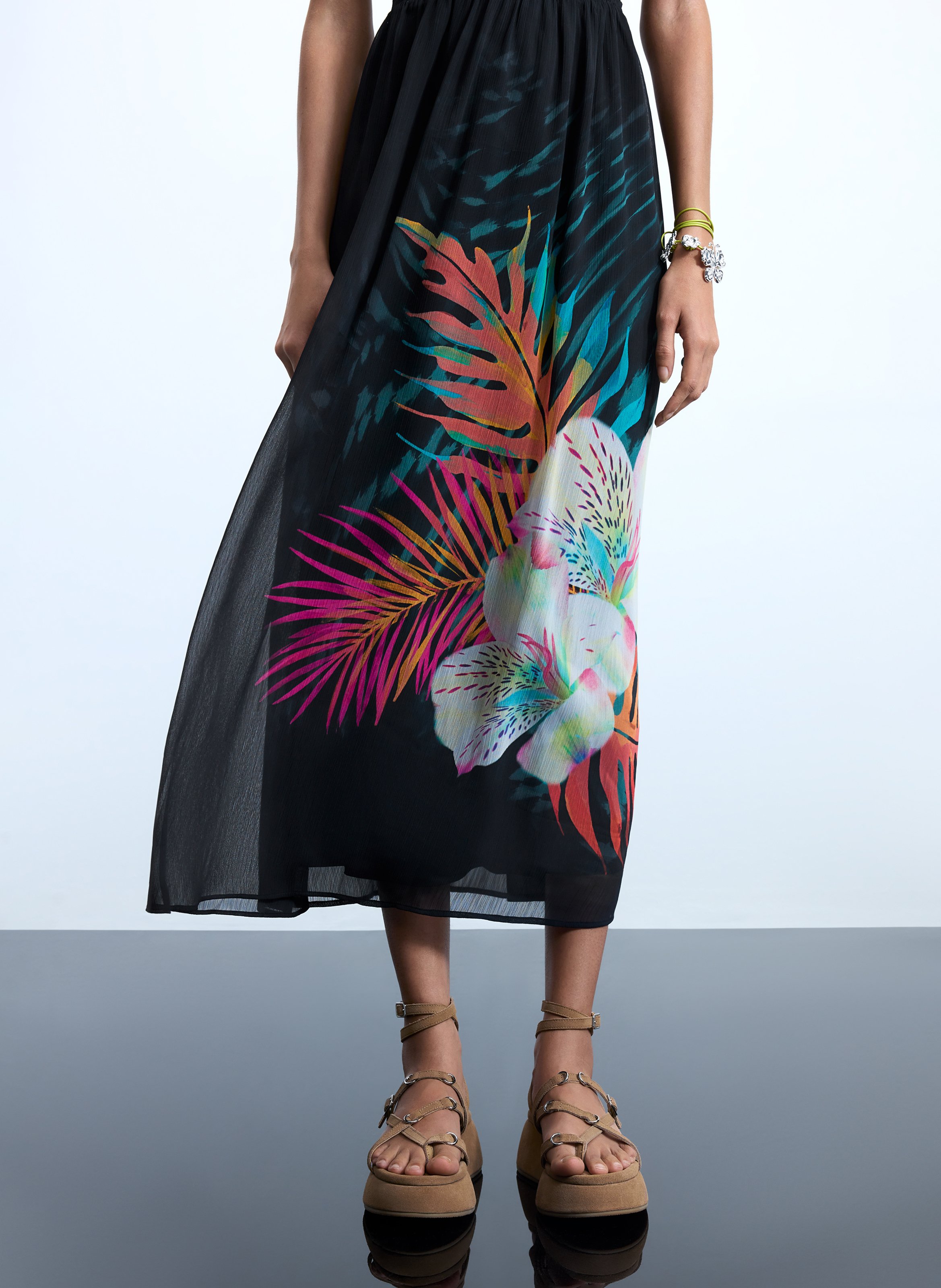 Robe longue dos nu DESIGUAL Noir