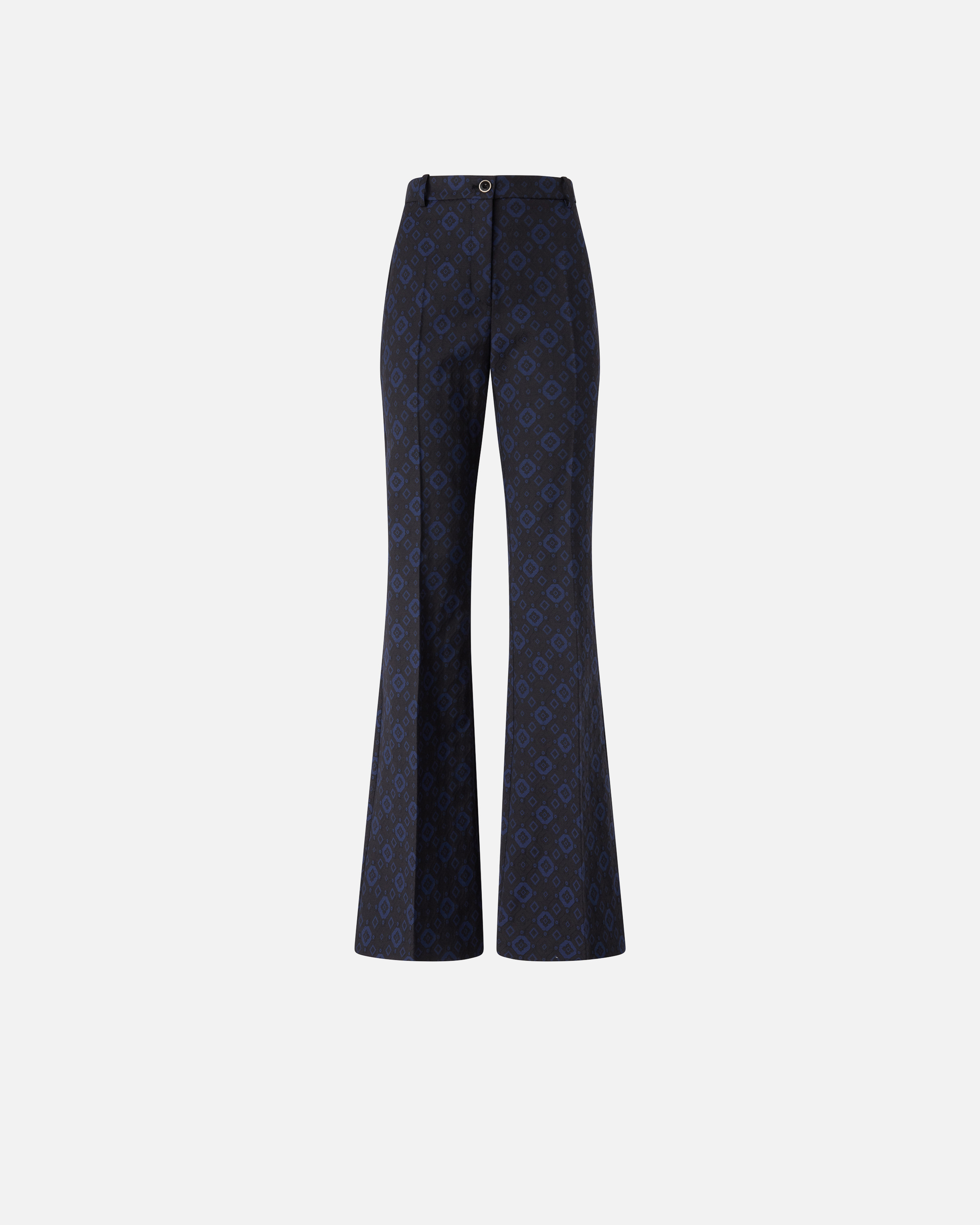 Geometric and floral patterned pants PINKO Blue