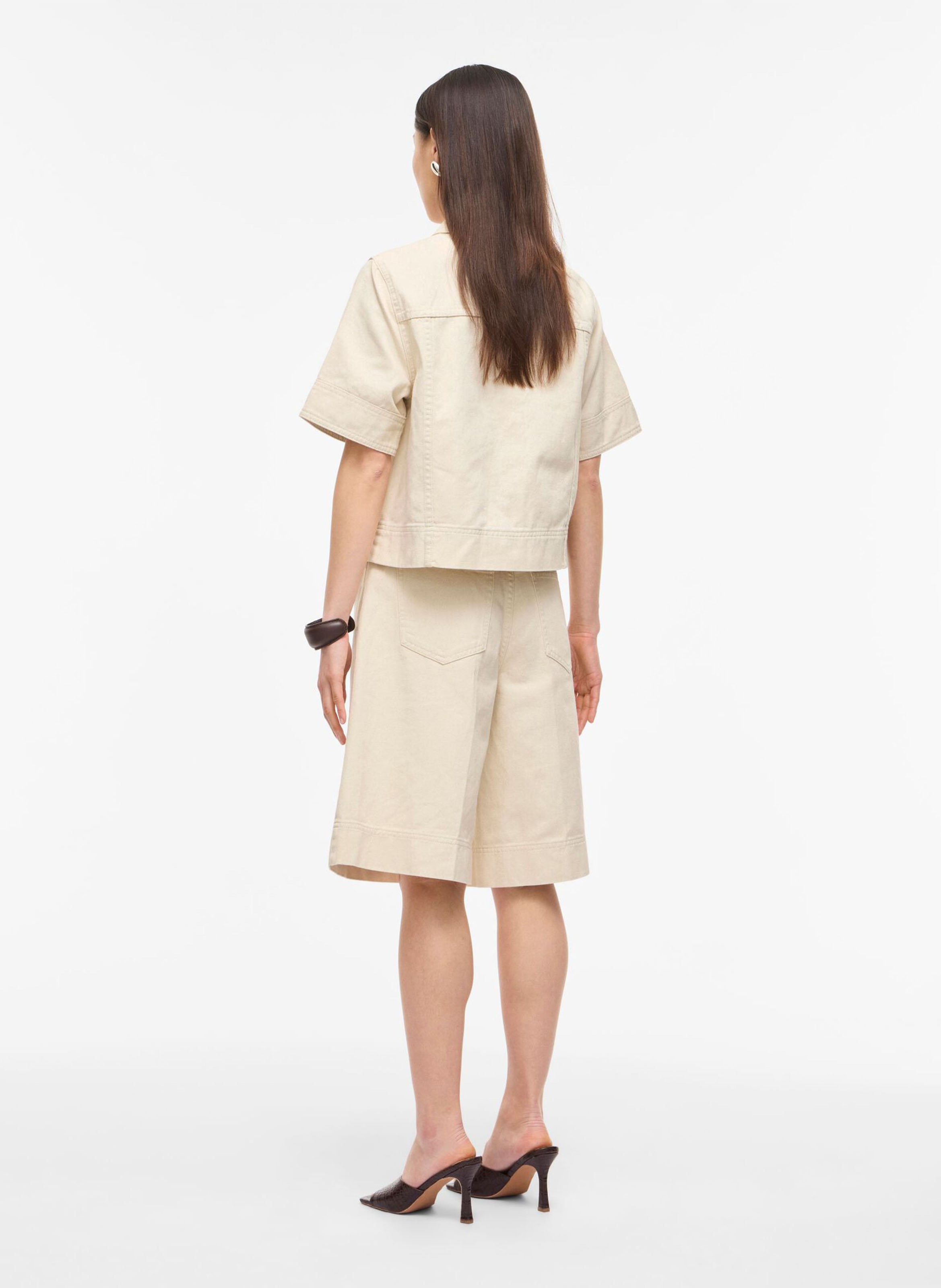 Bermuda droit en coton ROUGE EDIT Beige
