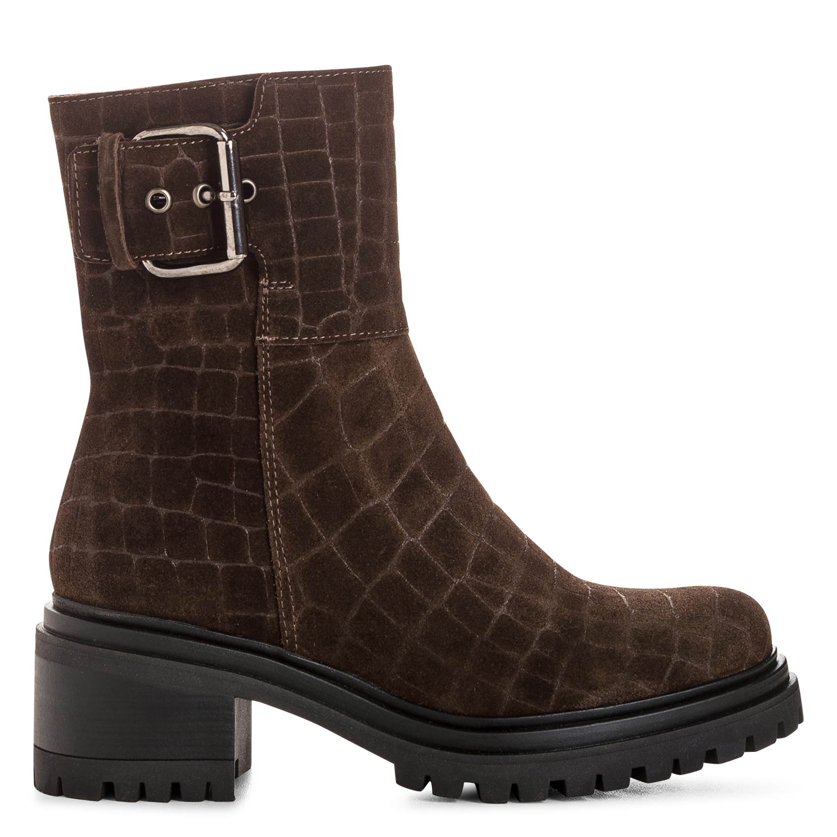 Bottines en cuir REQINS Marron
