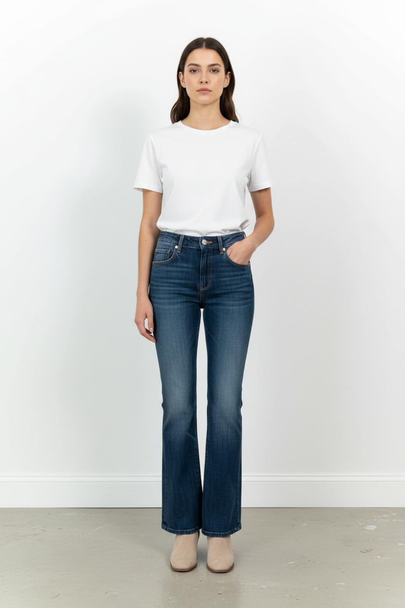 Cropped slim jeans with studs ISABEL MARANT ÉTOILE - SECONDE MAIN Blue
