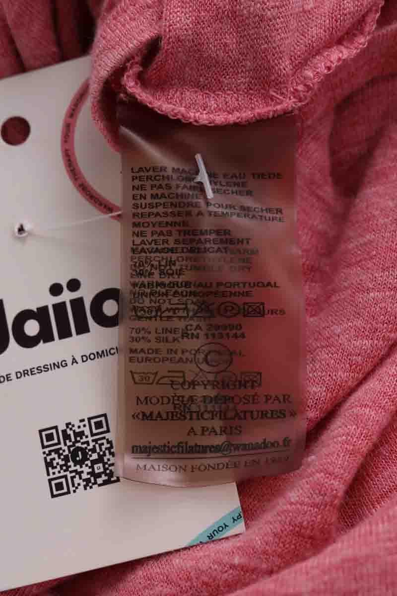 T-shirt MAJESTIC FILATURES - SECONDE MAIN Pink