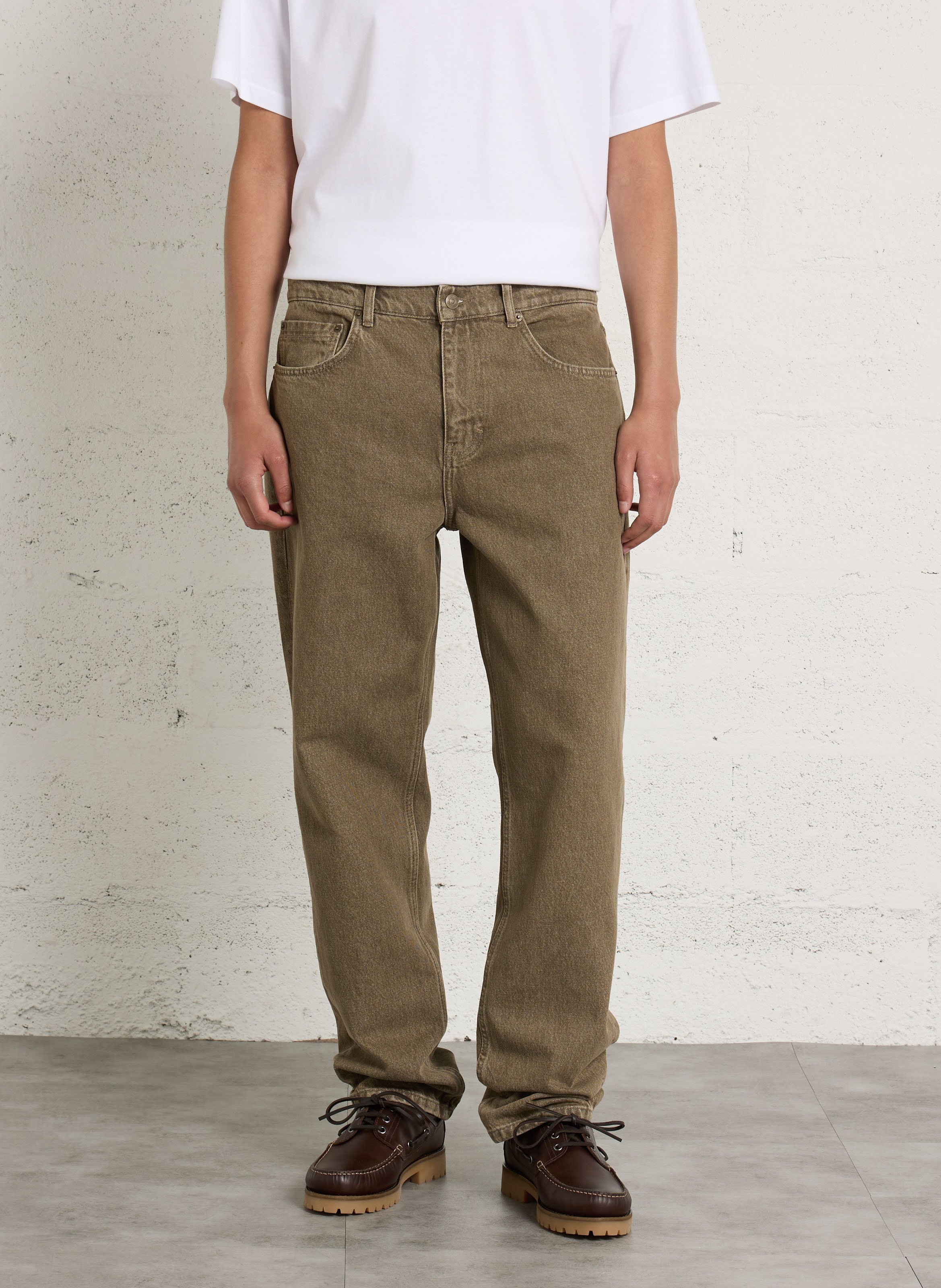 Csally - Gerade geschnittene Baumwollhose LES DEUX Braun