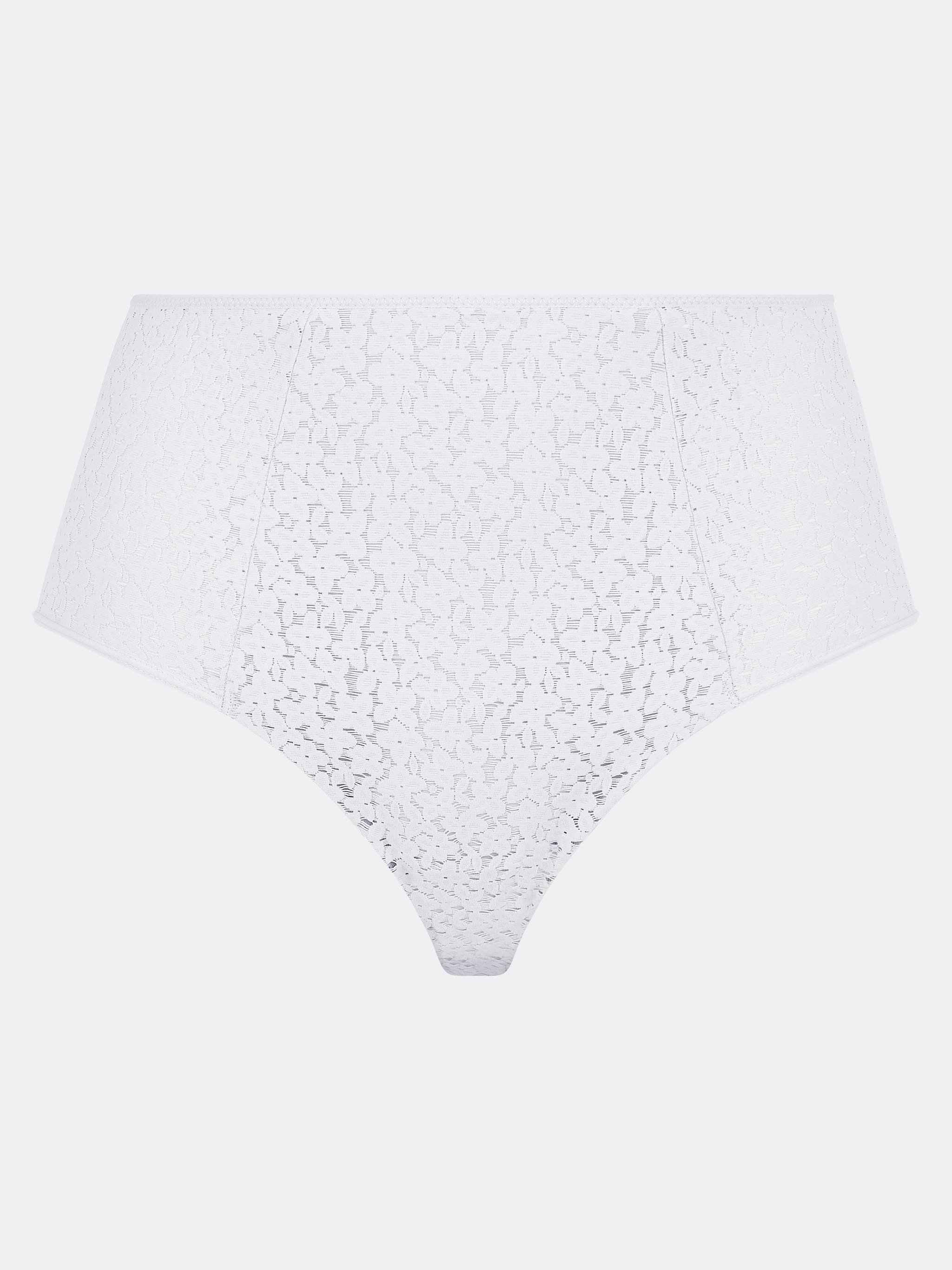 High-waisted lace panties CHANTELLE White