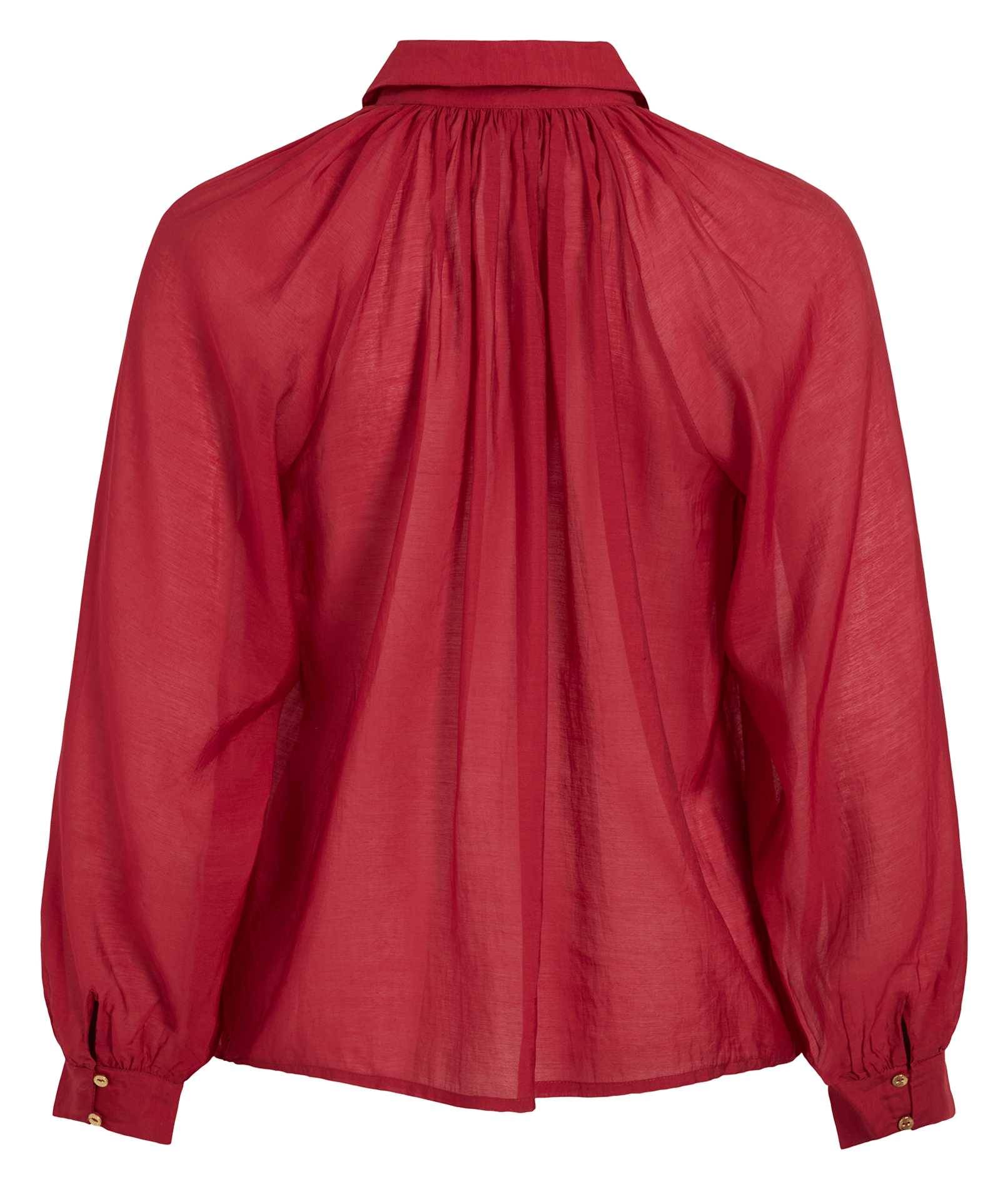Shirt with Peter Pan collar VILA Red