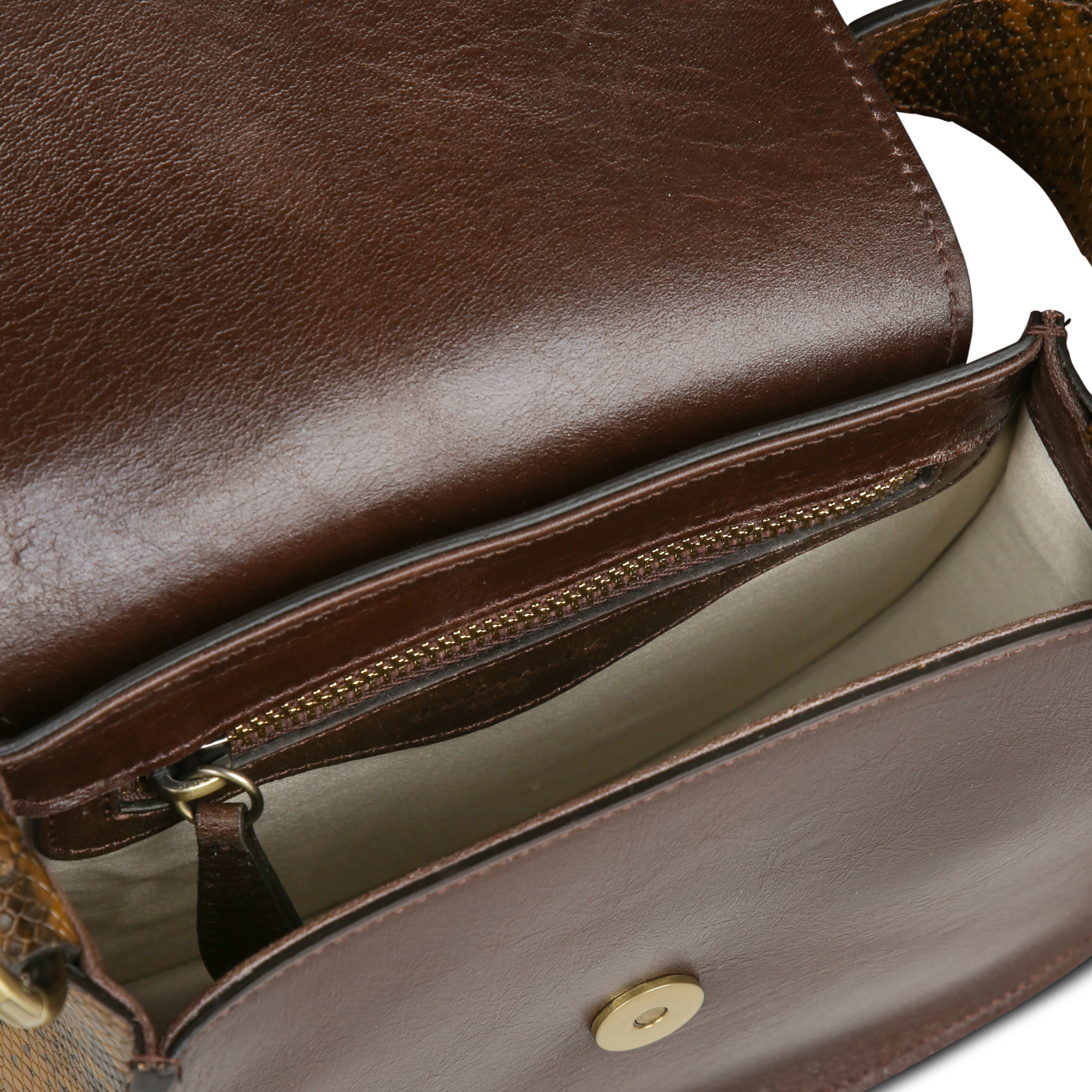 Leather shoulder bag MAISON 123 Beige