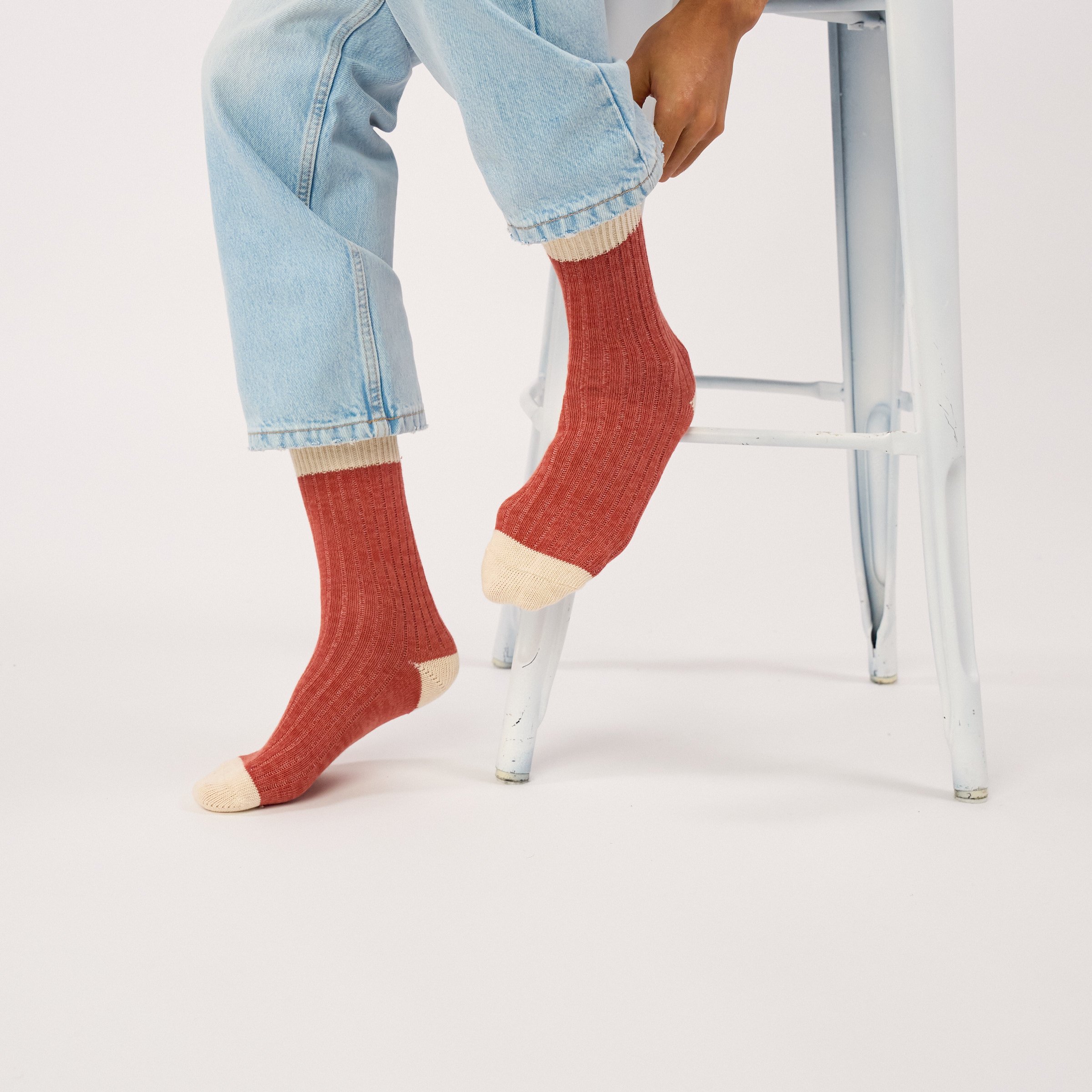 Thick cotton club socks | Red BILLYBELT Men