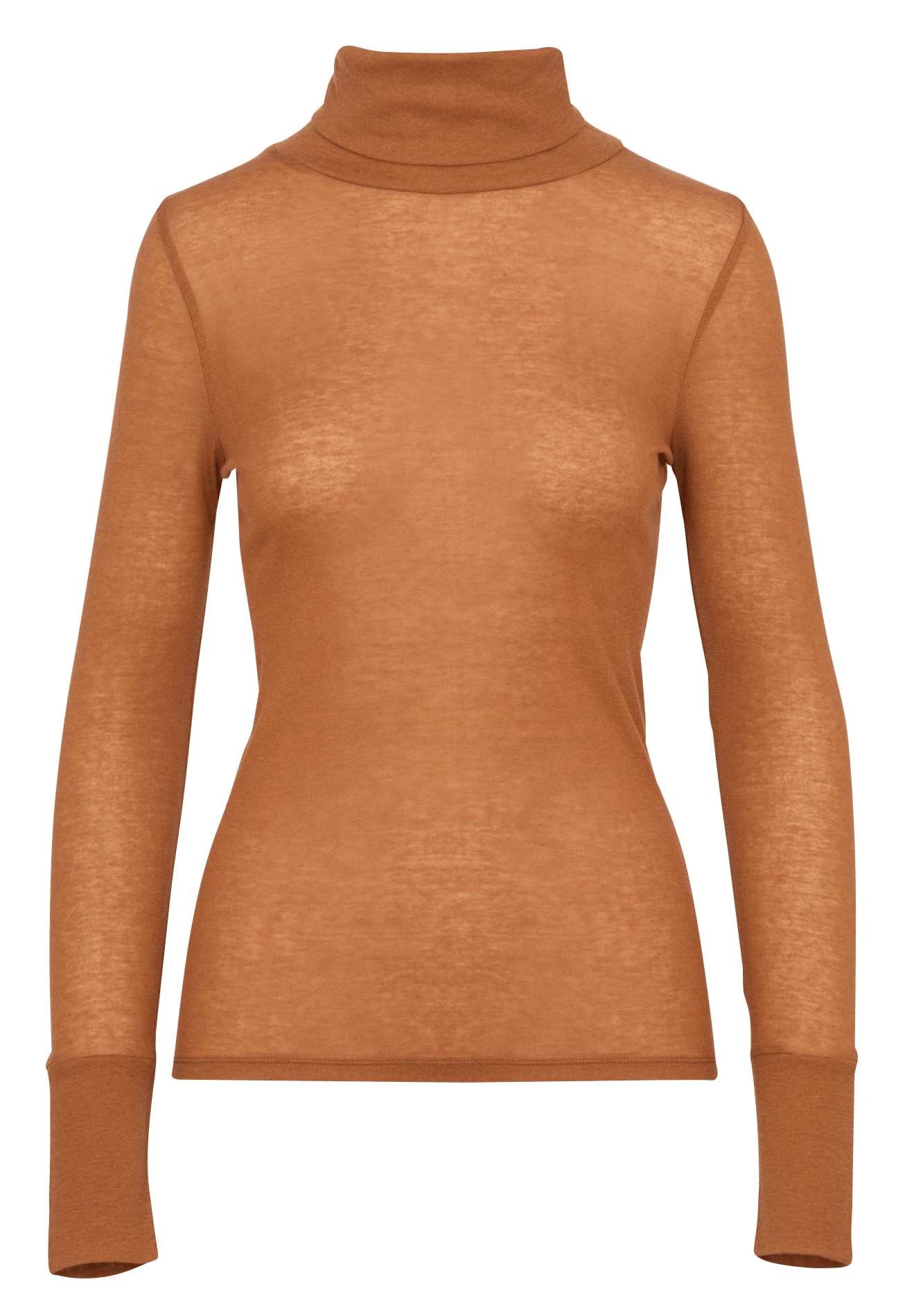Lange mouwen coltrui T-shirt COTELAC ACOTE Bruin
