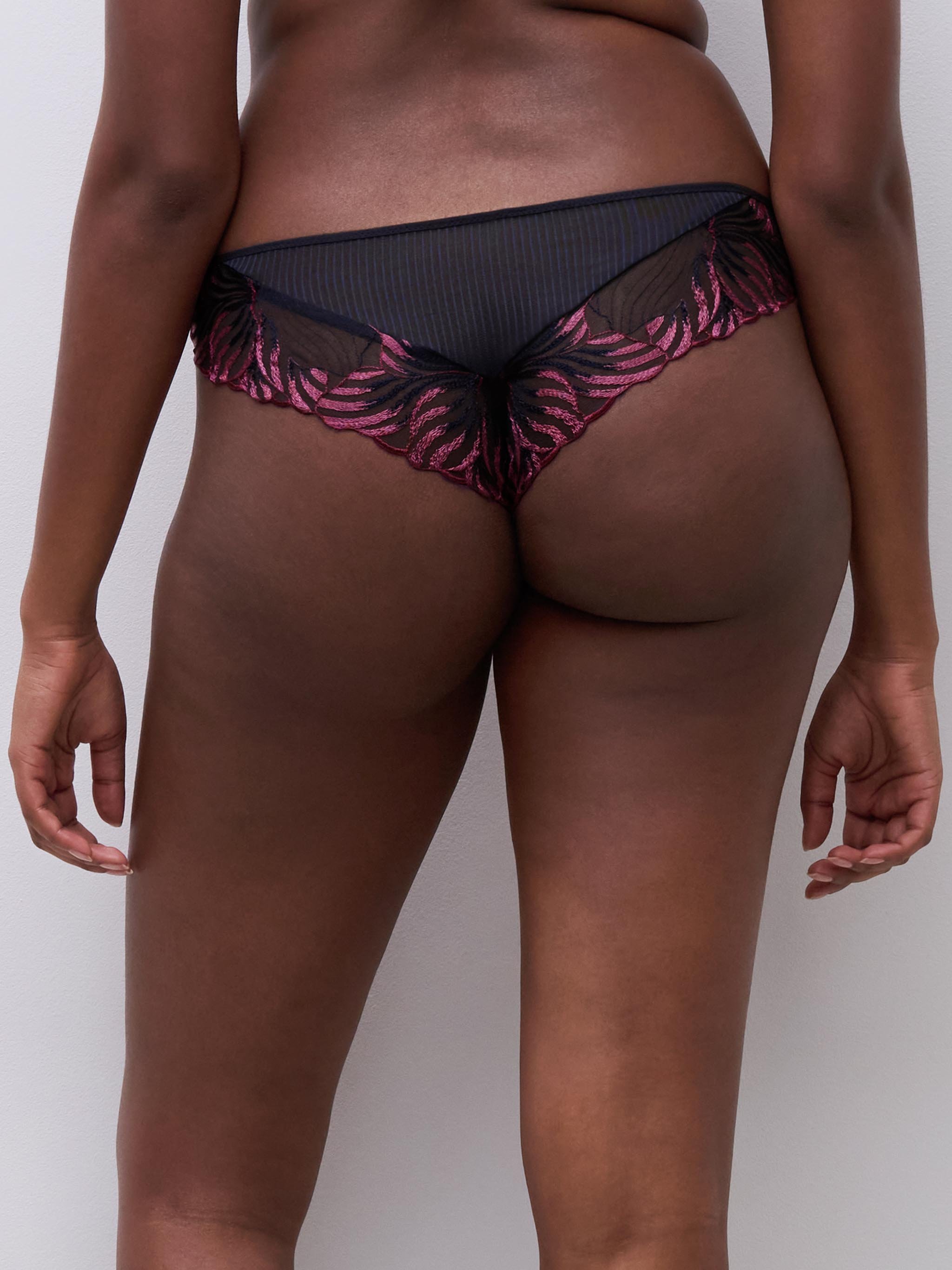 Cotton tanga CHANTELLE Purple
