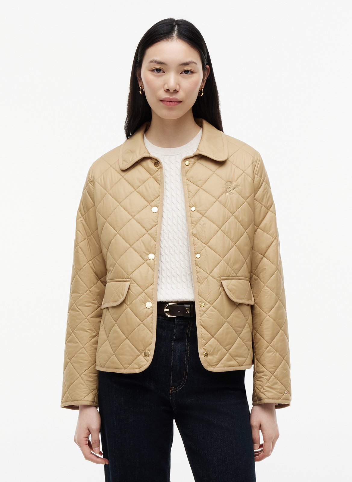 Quilted straight-cut jacket TOMMY HILFIGER