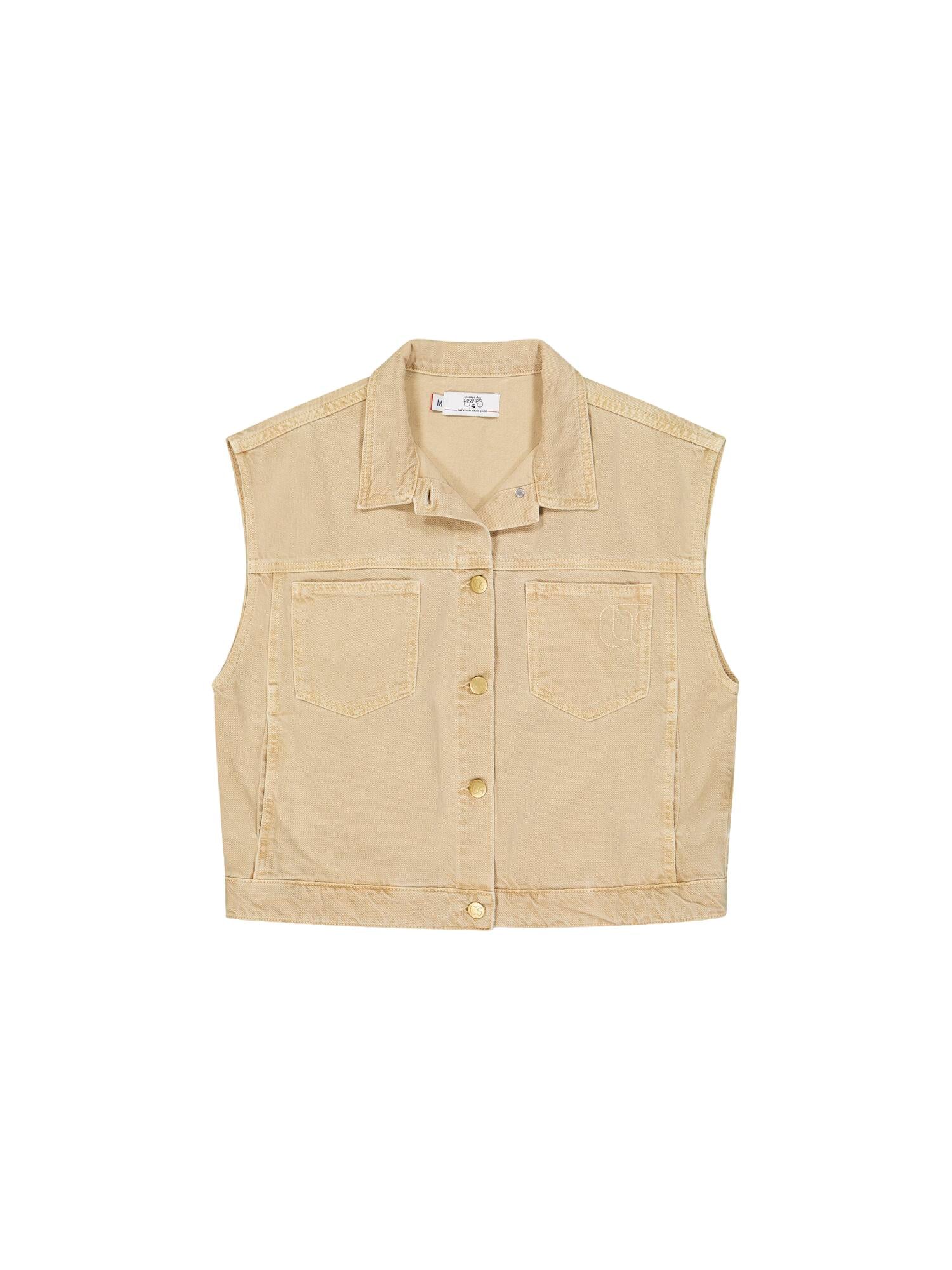 Buttoned shirt-collar jacket LE TEMPS DES CERISES Beige