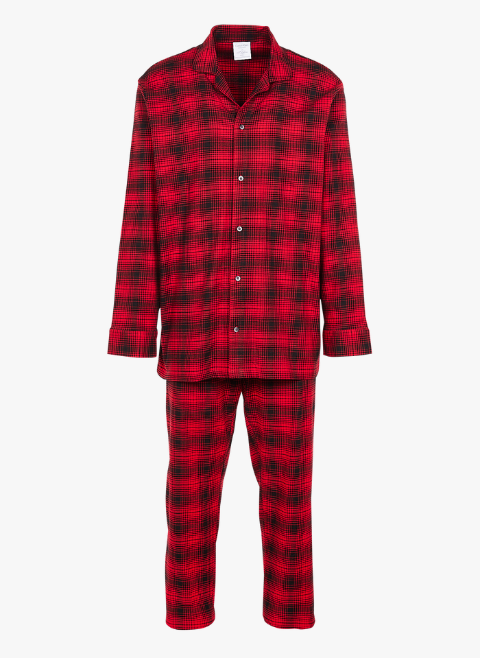CALVIN KLEIN UNDERWEAR Baumwoll-Pyjama in Rot
