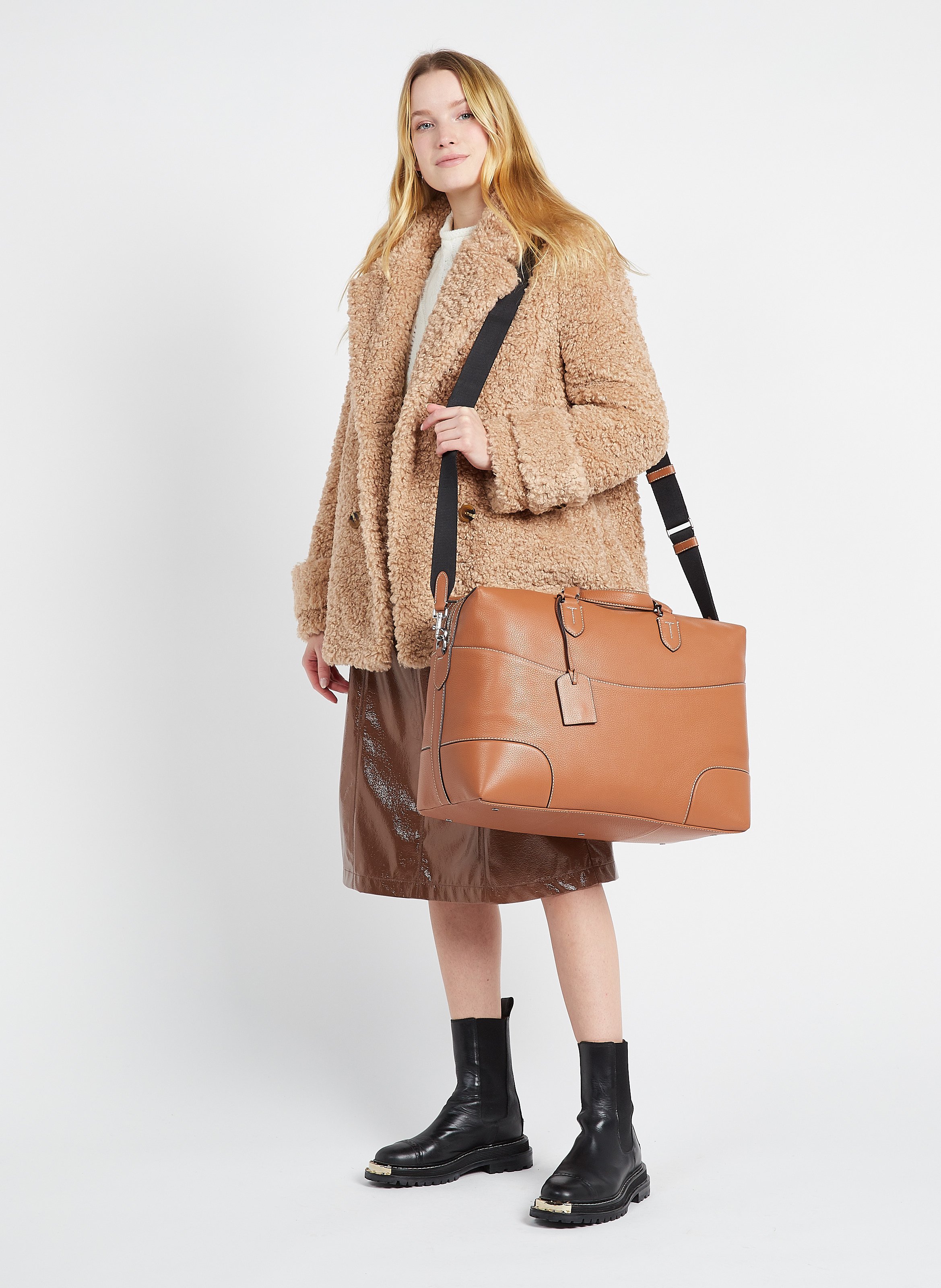 Sac De Voyage En Cuir Romy Tan Le Tanneur Femme Place des