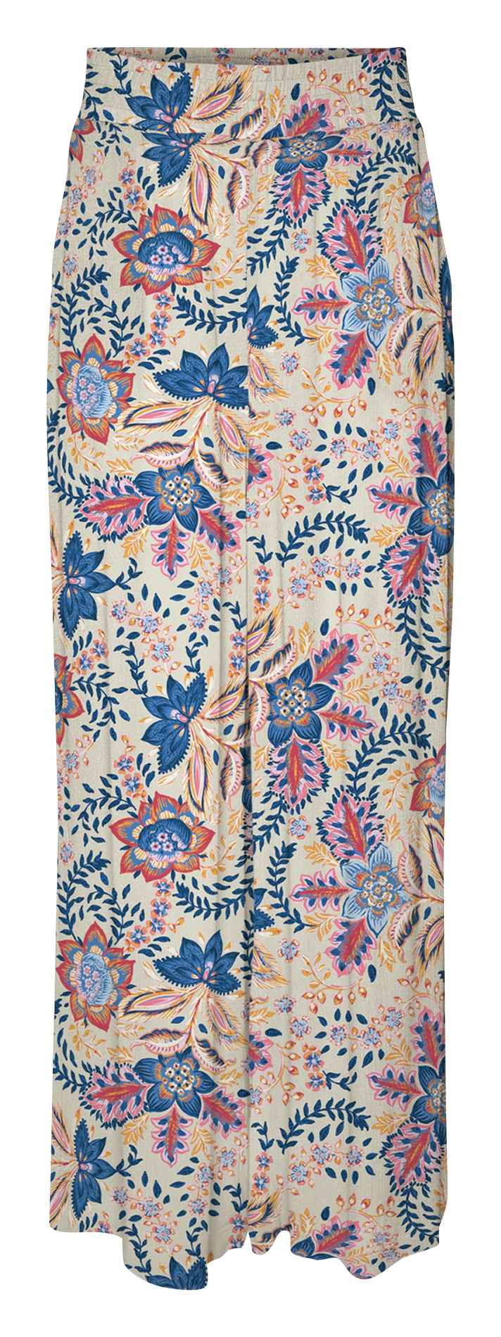 Jupe longue crayon imprimée VERO MODA CURVE Beige