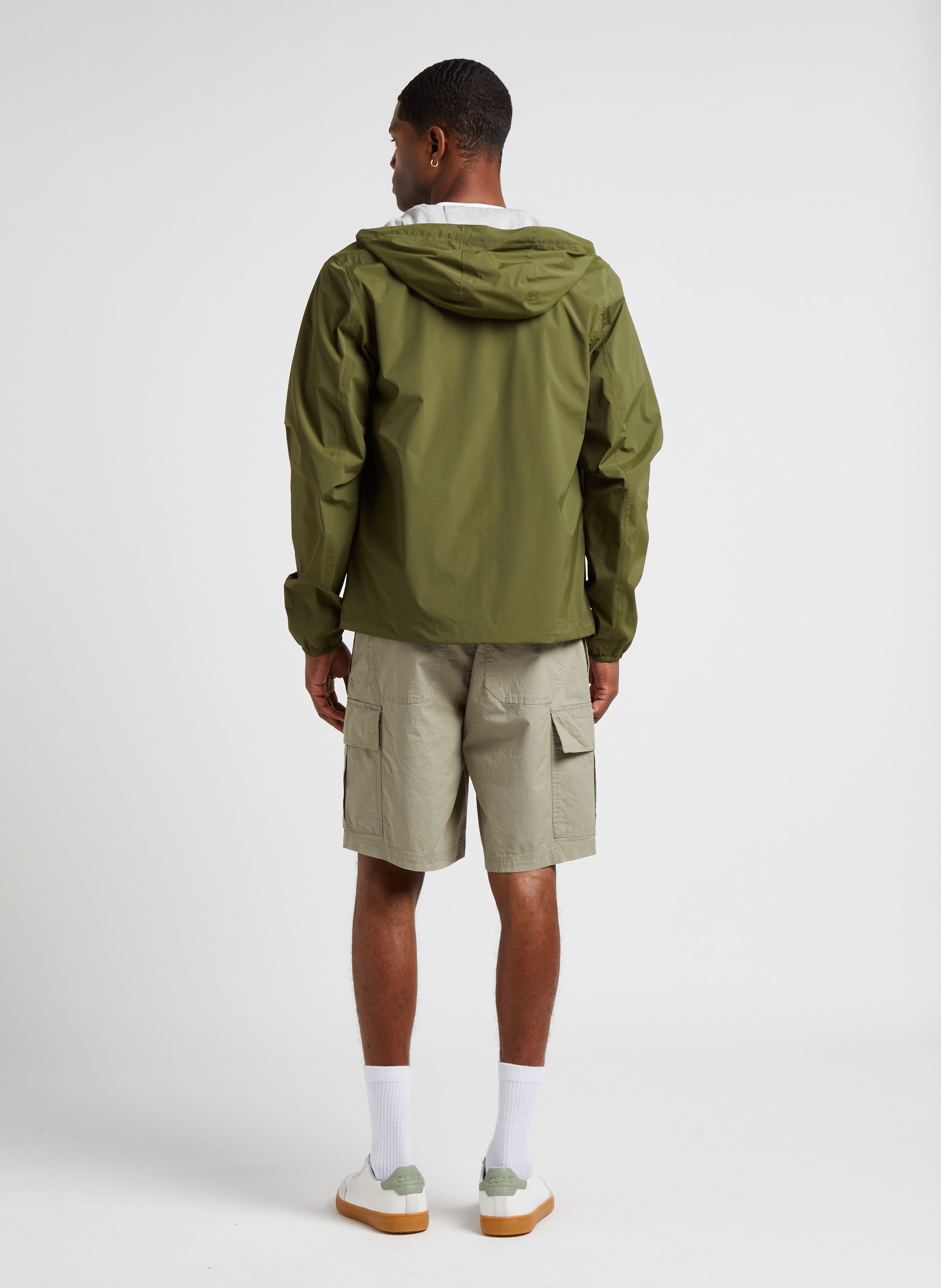 Cotton-blend cargo shorts SELECTED Grey