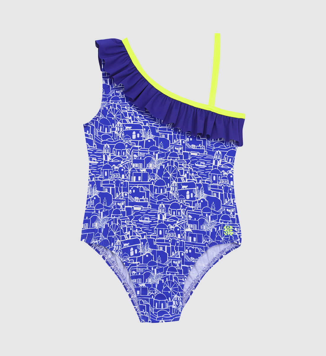One-piece swimsuit - Folegandros GILI'S Blue