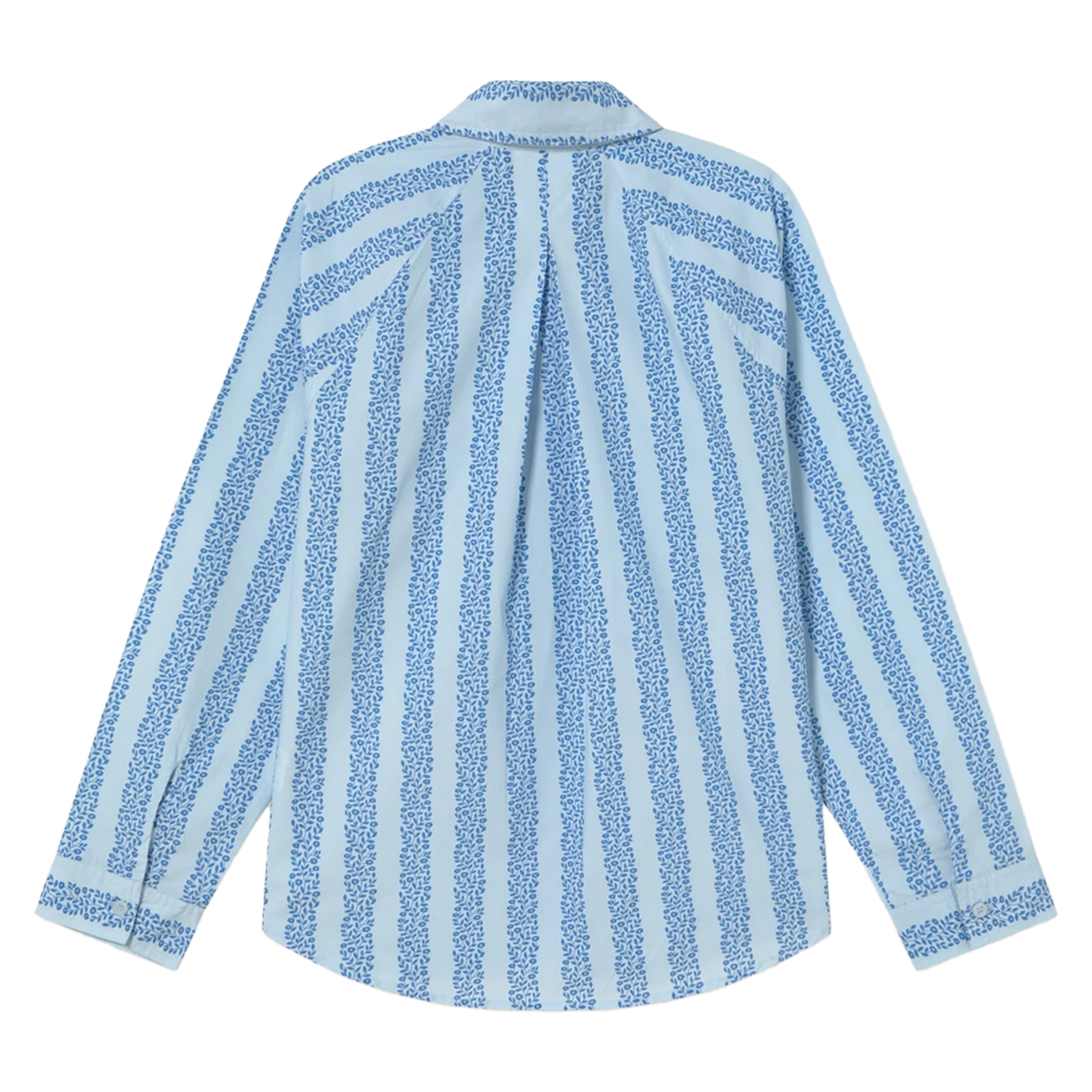 High-rise raw cotton straight jeans THE TINY BIG SISTER Blue