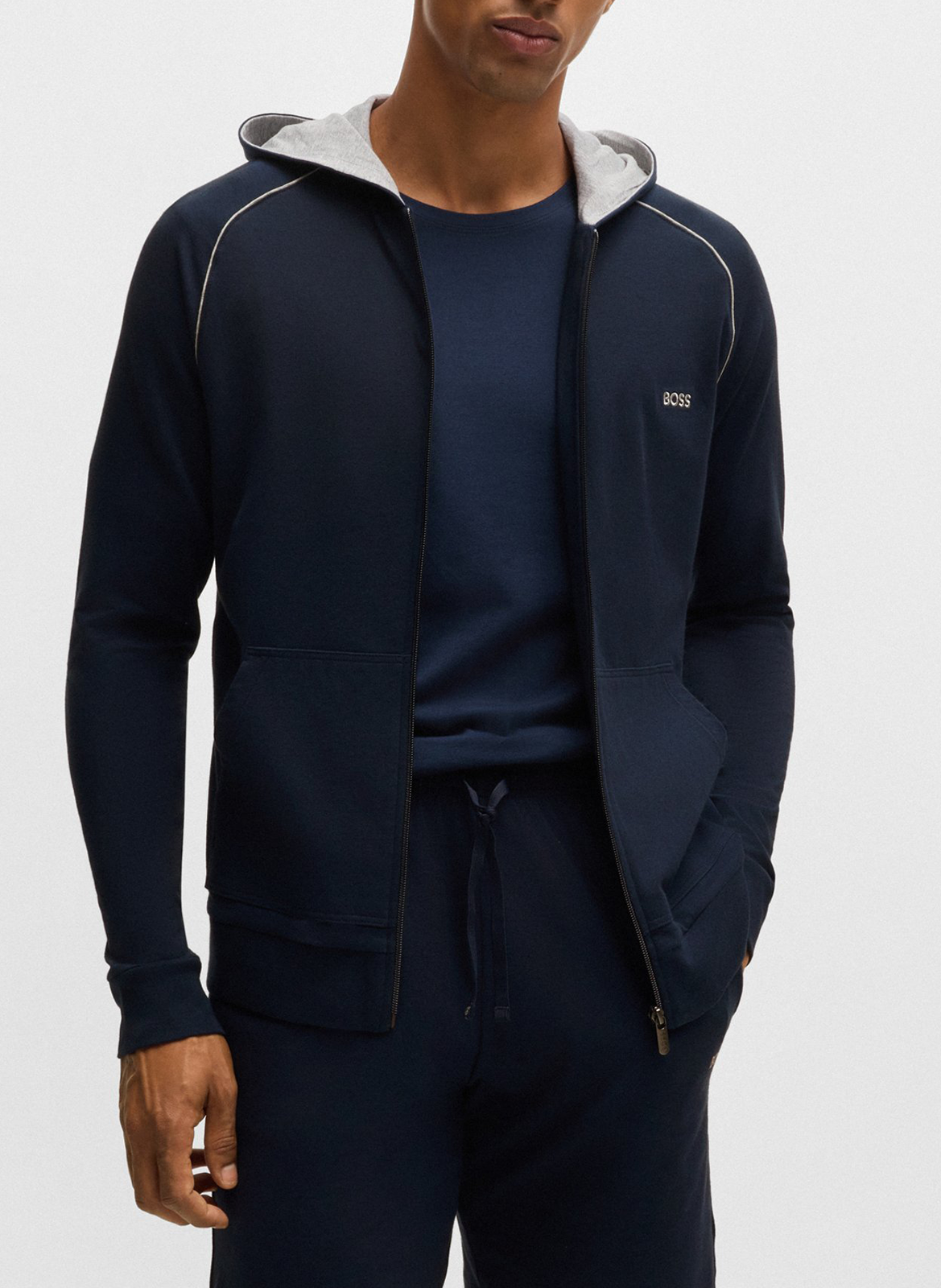 Zip-up hoodie BOSS Blue