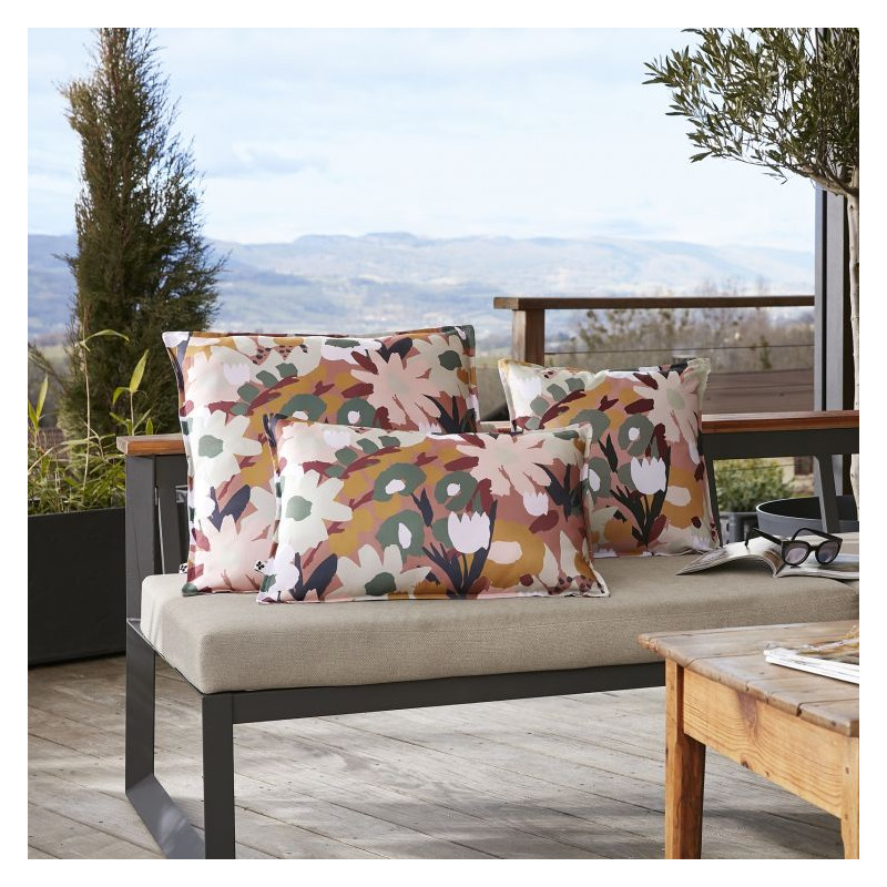 "Outdoor" butterfly effect cushion cover - all sizes L'EFFET PAPILLON Multicolored