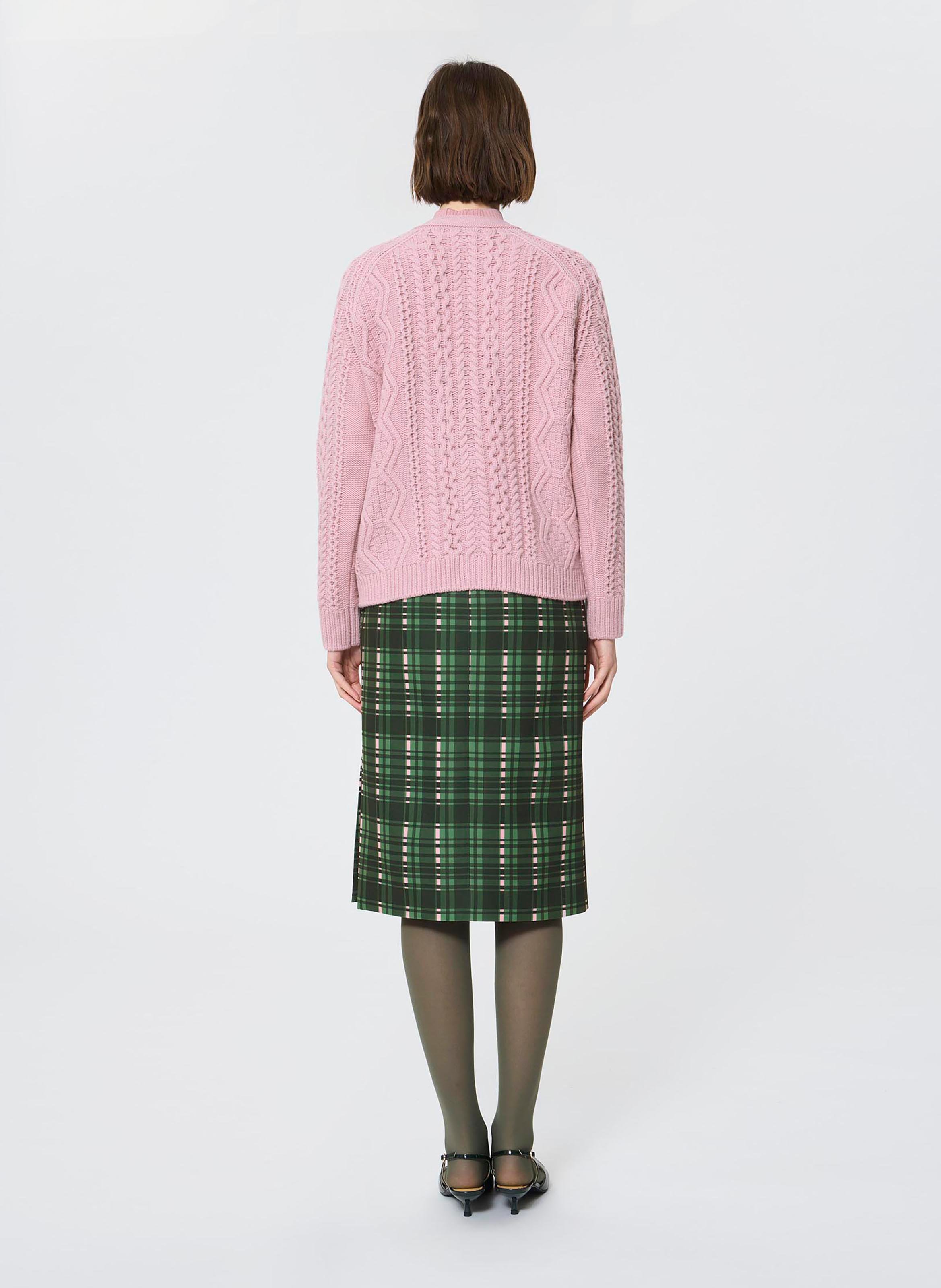 V-neck wool cardigan TARA JARMON Beige