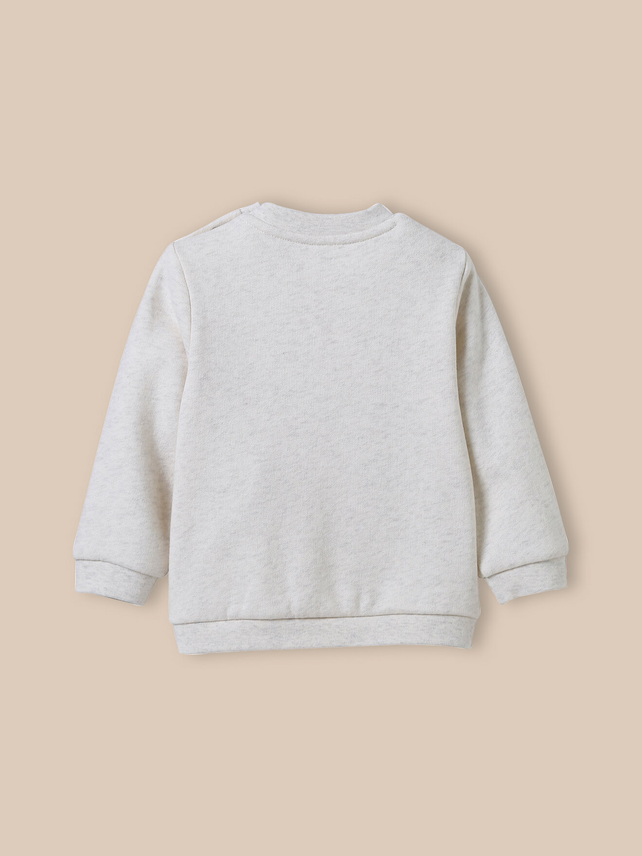 Sweatshirt with letter pattern in organic cotton Liberty fabric CYRILLUS Beige