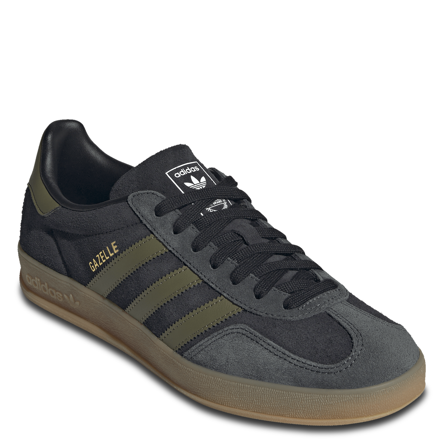 Baskets basses en cuir ADIDAS Noir